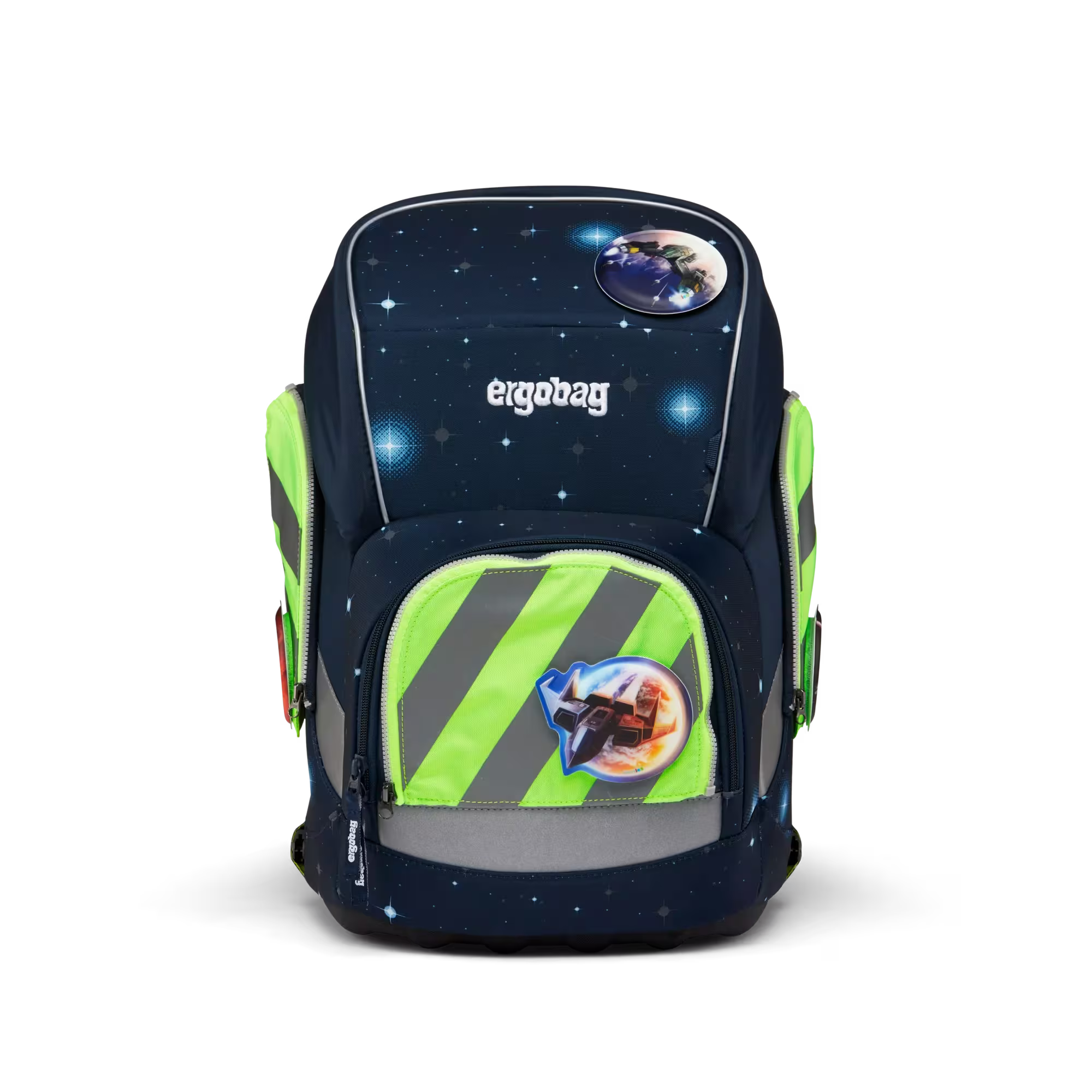 Ergobag Zip-Set 3tlg. Grün mit Reflektorstreifen