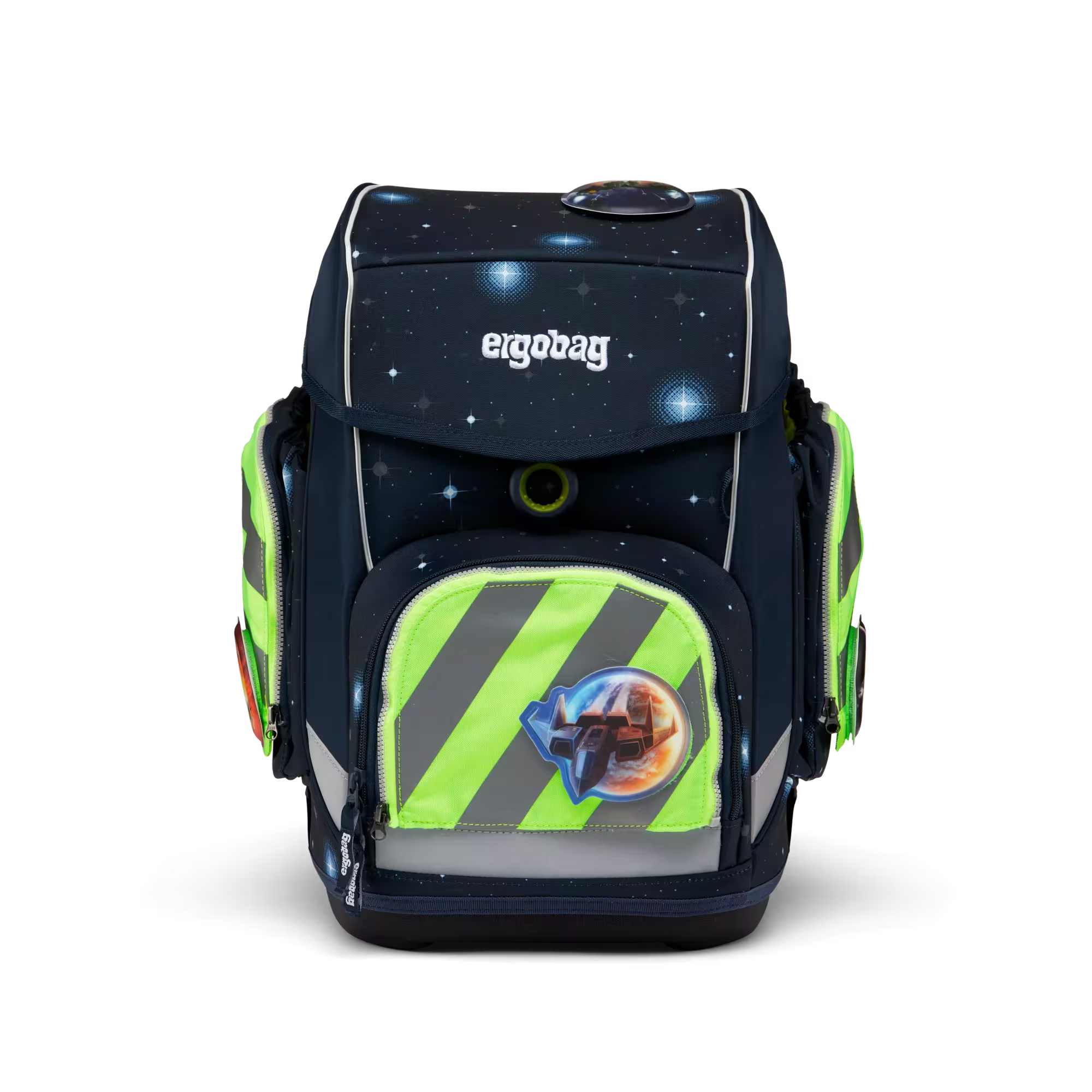Ergobag Zip-Set 3tlg. Grün mit Reflektorstreifen