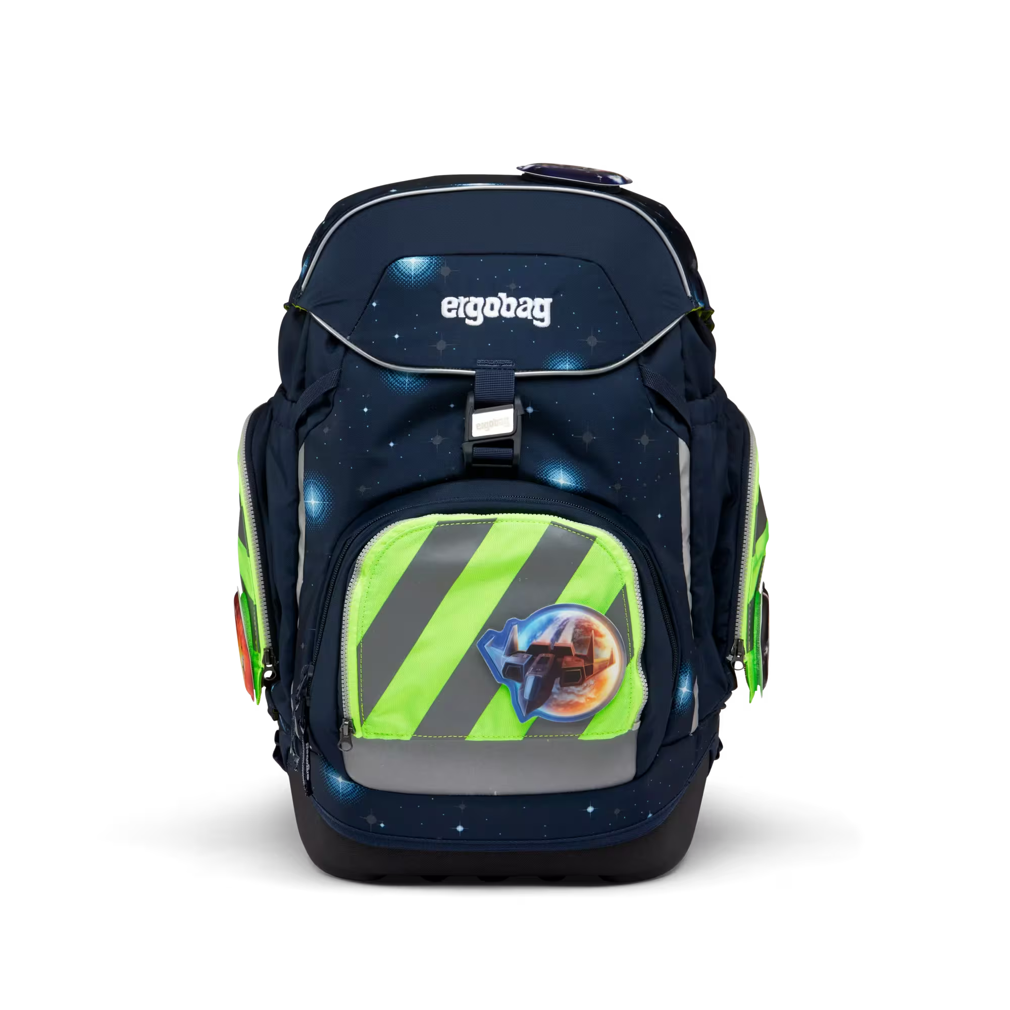 Ergobag Zip-Set 3tlg. Grün mit Reflektorstreifen