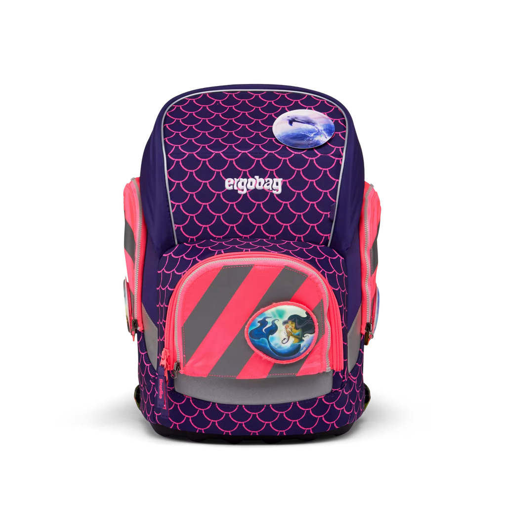 Ergobag Zip-Set 3tlg. Pink mit Reflektorstreifen