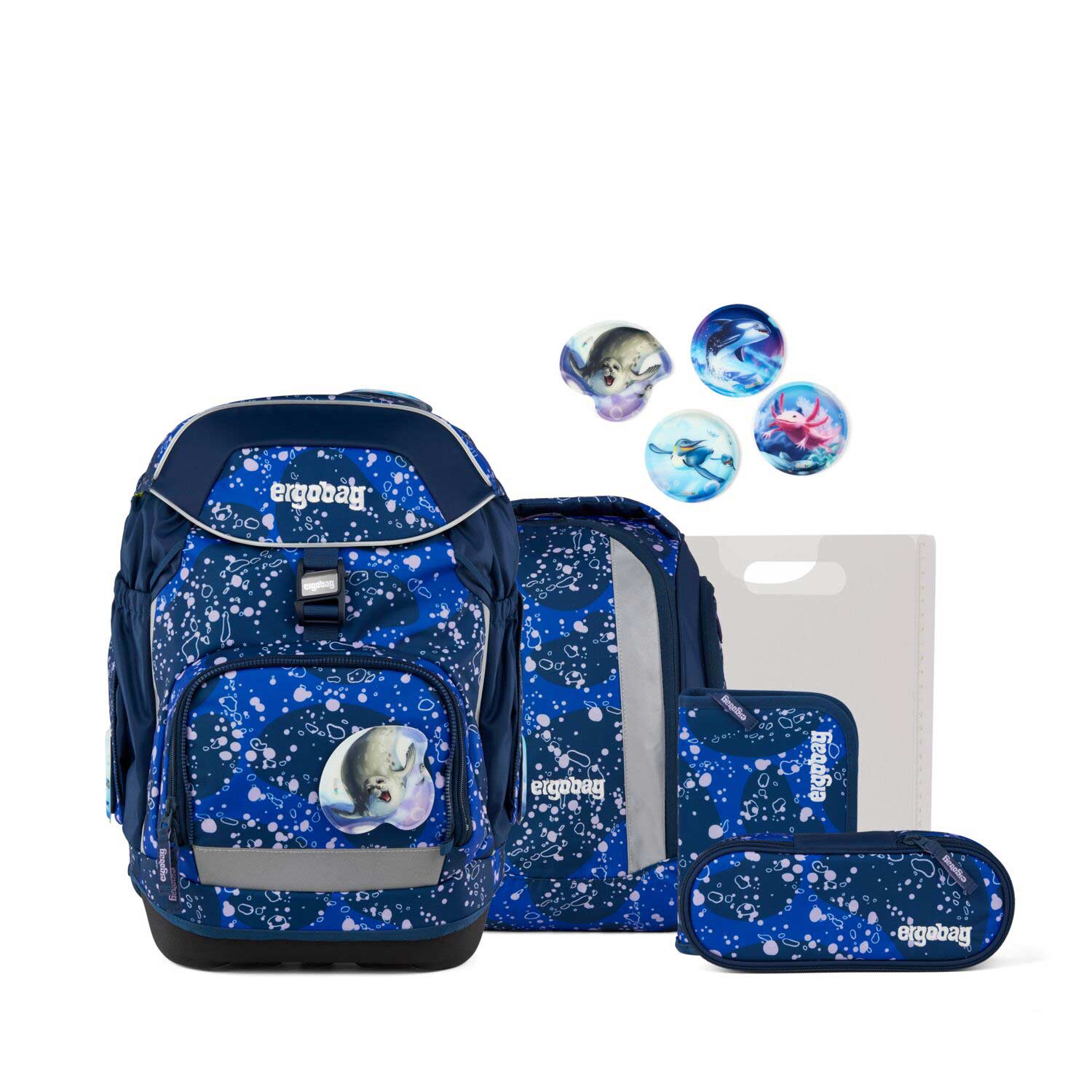 Ergobag Pack Schulrucksack Set 6-teilig OzeanBärwohner