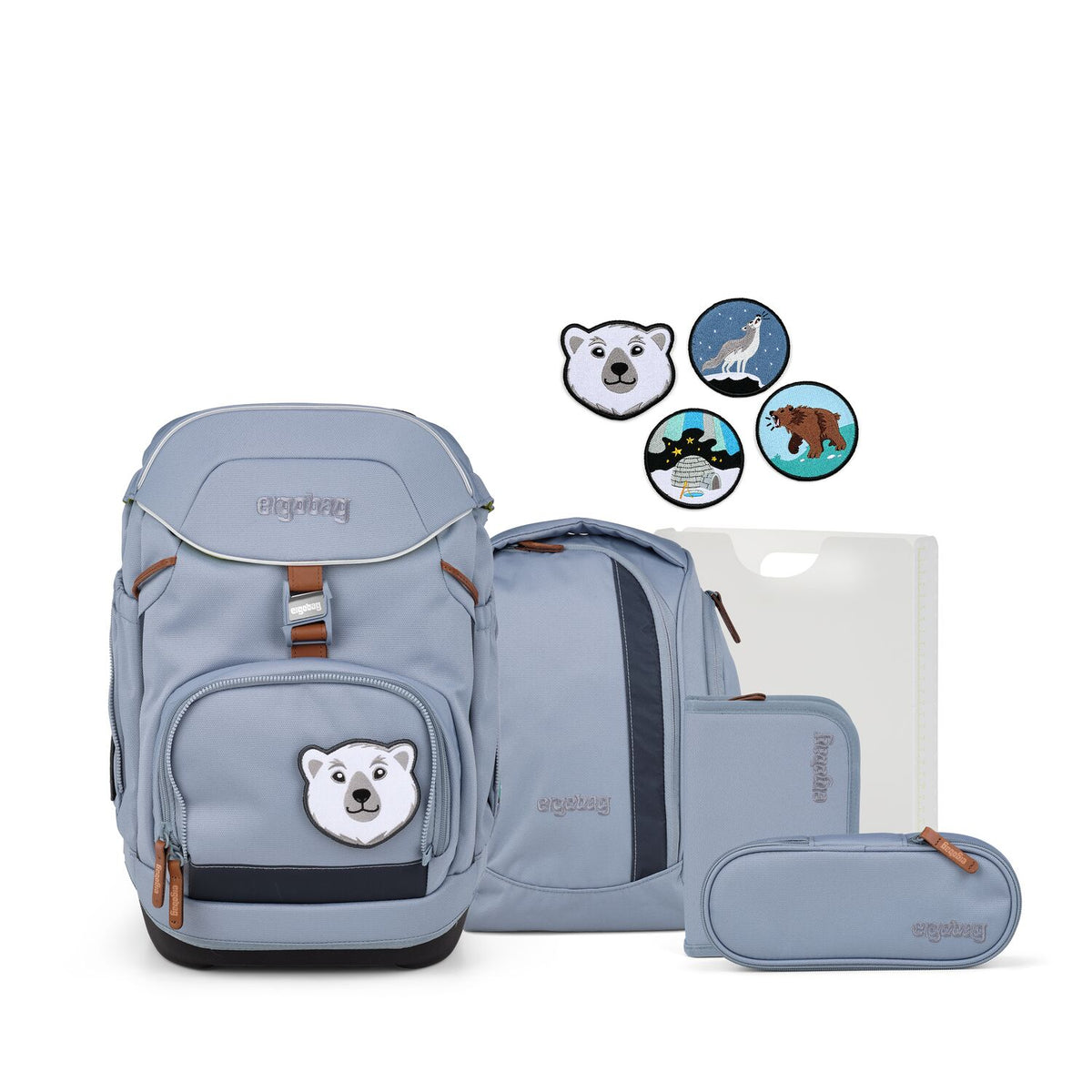 Ergobag Pack Schulrucksack Set 6-teilig FährtenlesBär