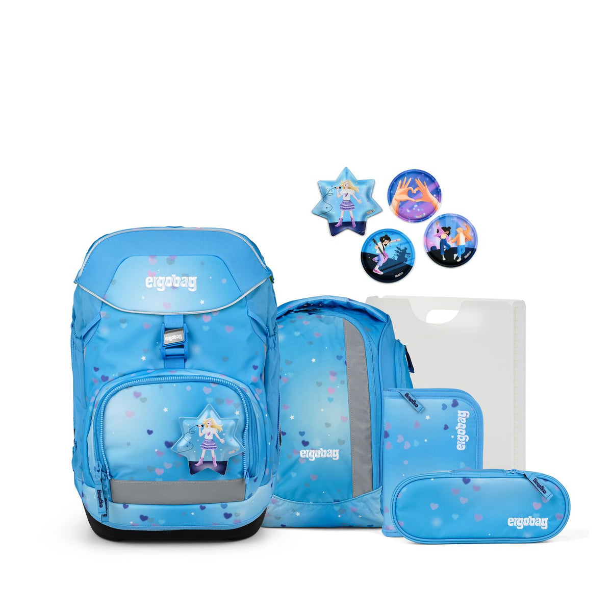 Ergobag Pack Schulrucksack Set 6-teilig BühnenfieBär