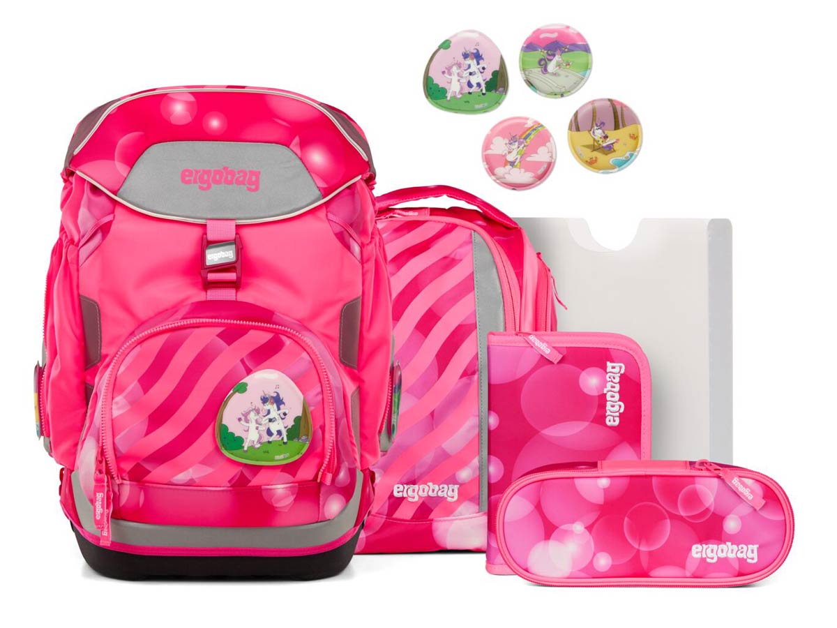 Ergobag Pack Schulrucksack Set 6-teilig KuntBärbuntes Einhorn NEO 2025