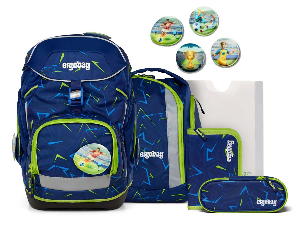Ergobag Pack Schulrucksack Set 6-teilig SpitzenreitBär COLOR FLASH
