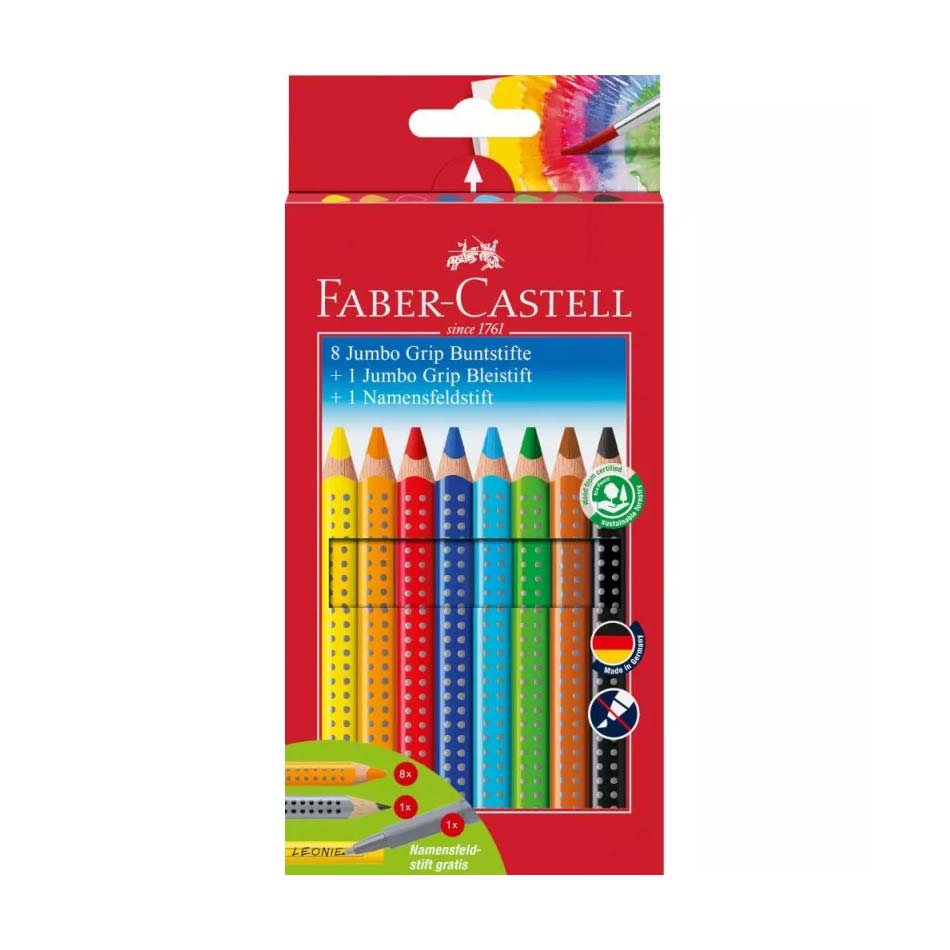 Faber-Castell Jumbo Grip Buntstifte (8+2 Stück)