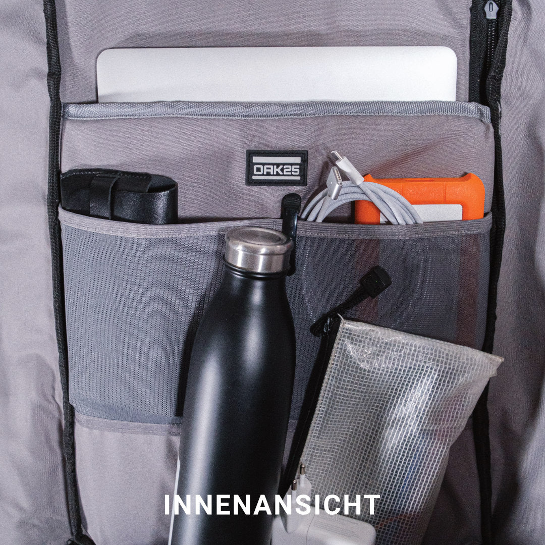 Oak25 Rucksack Reflective Rolltop Black