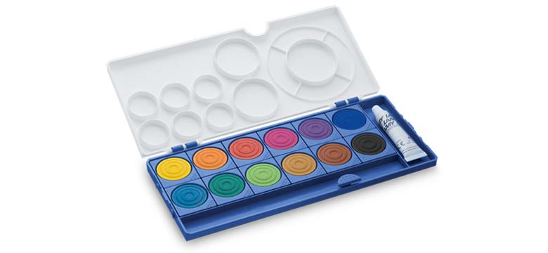 LAMY Deckfarbkasten aquaplus 12 Farben (blau)