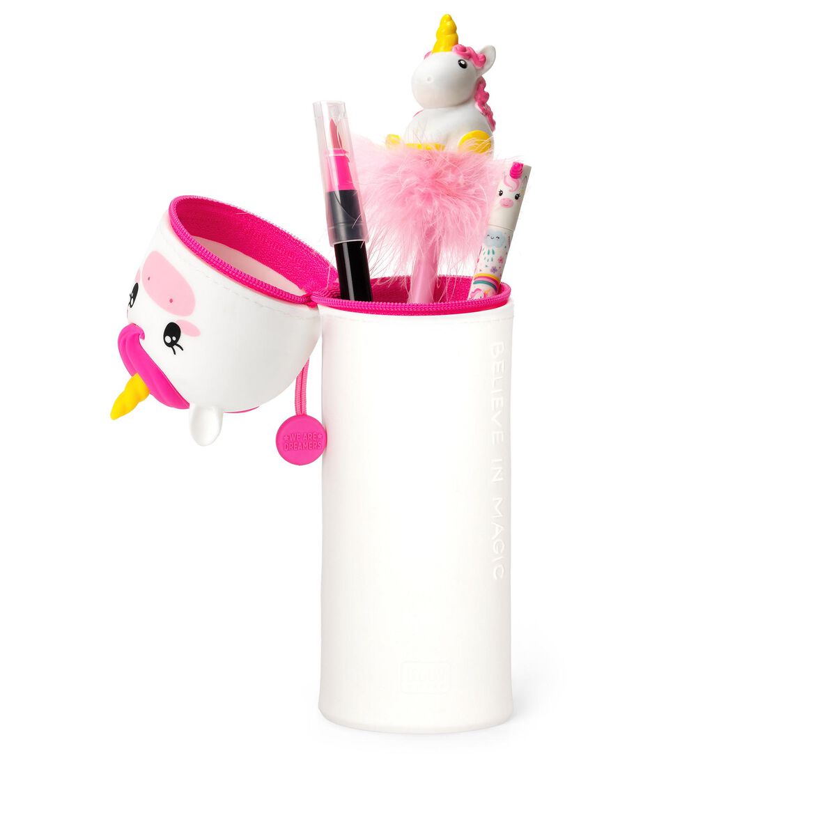 Legami 2in1 Silikon Federmäppchen Kawaii Einhorn