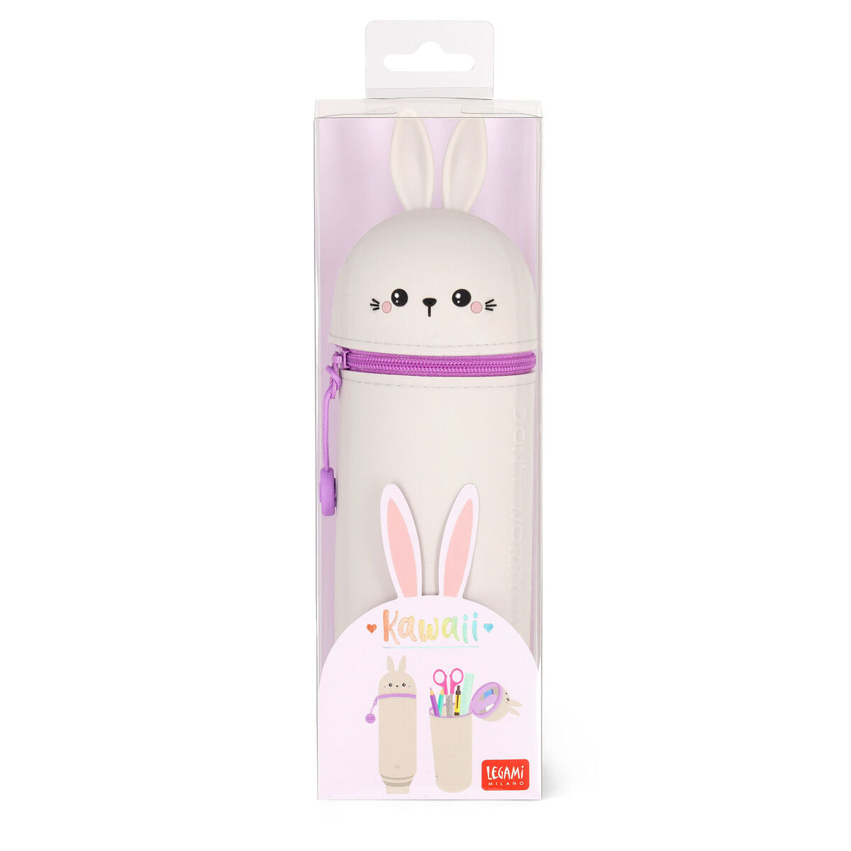 Legami 2in1 Silikon Federmäppchen Hase Bunny