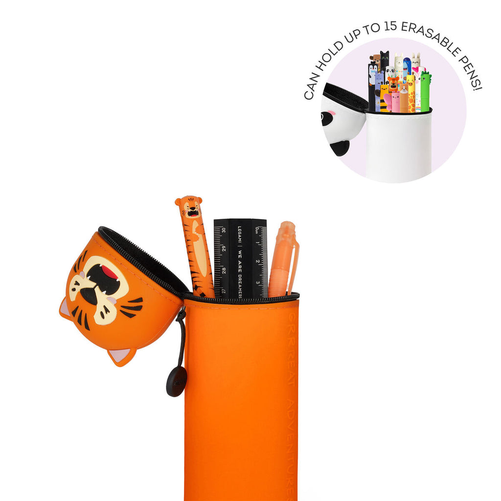 Legami 2in1 Silikon Federmäppchen Kawaii Tiger