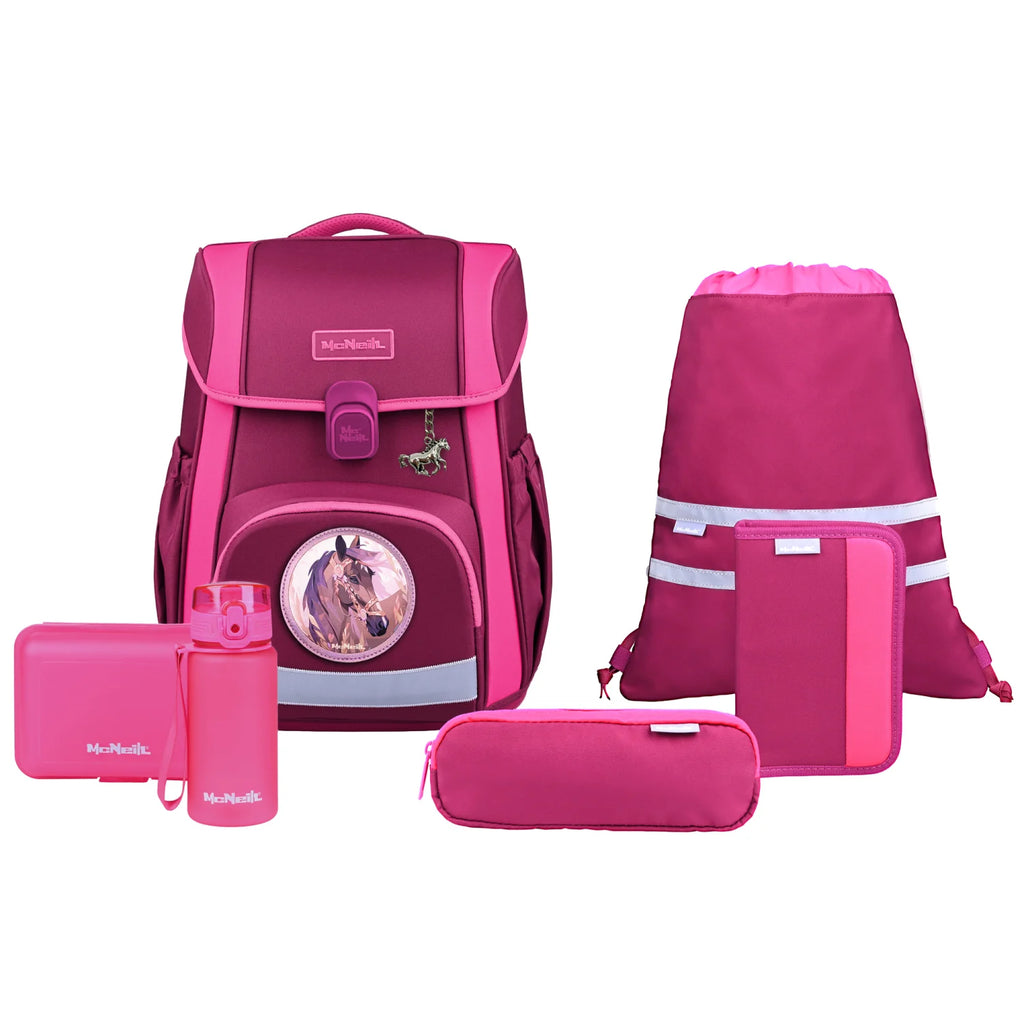McNeill BRAVO Berry Schulranzenset 9tlg.