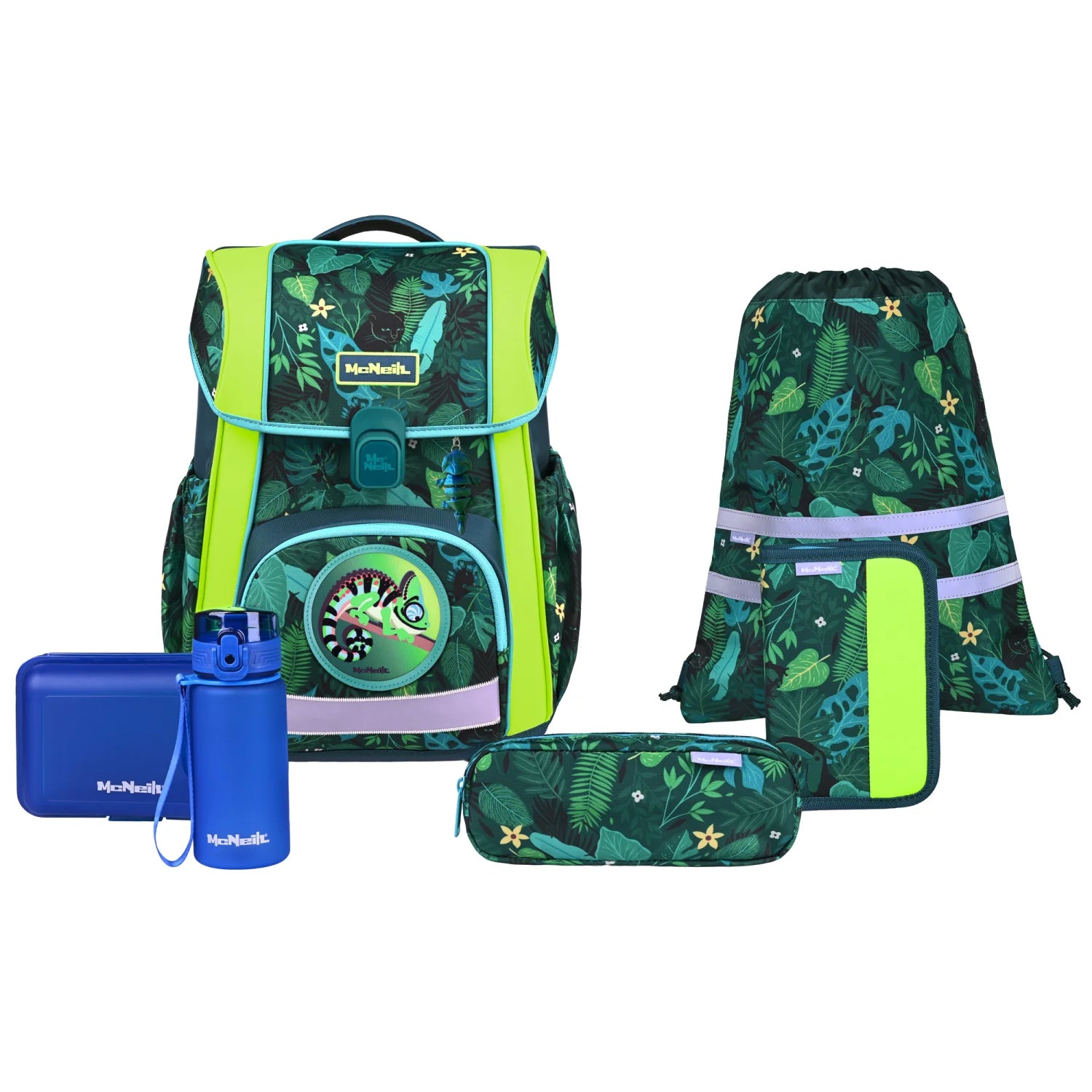 McNeill BRAVO Tropic Schulranzenset 9tlg.