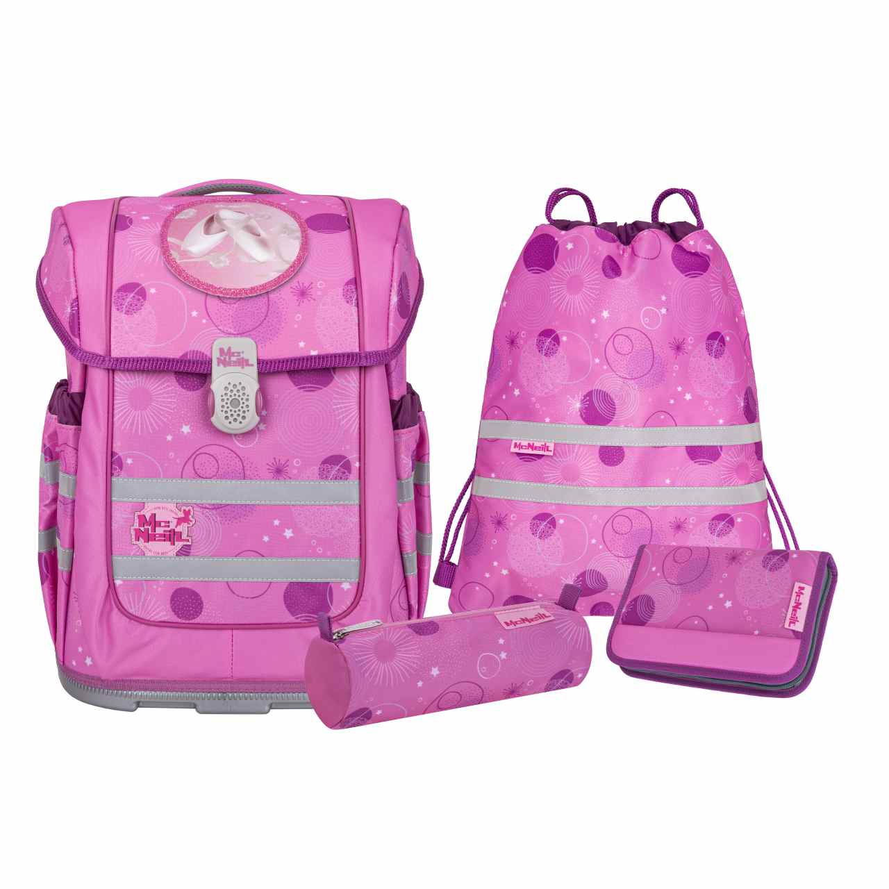 McNeill COMPACTO 5tlg. Schulranzenset Pinky
