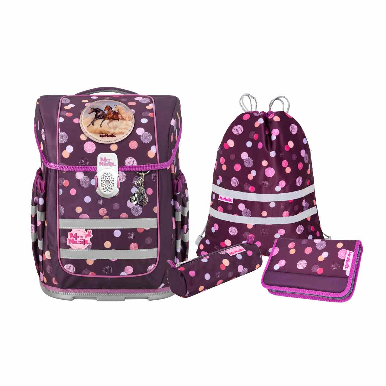 McNeill COMPACTO 5tlg. Schulranzenset Ruby