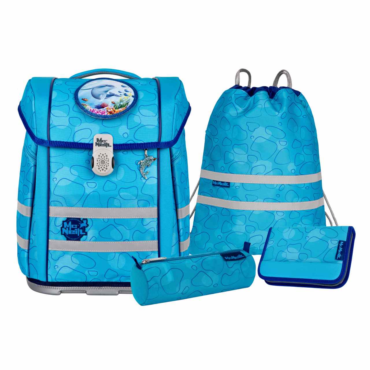 McNeill PERFECTO 5tlg. Schulranzenset Bubble