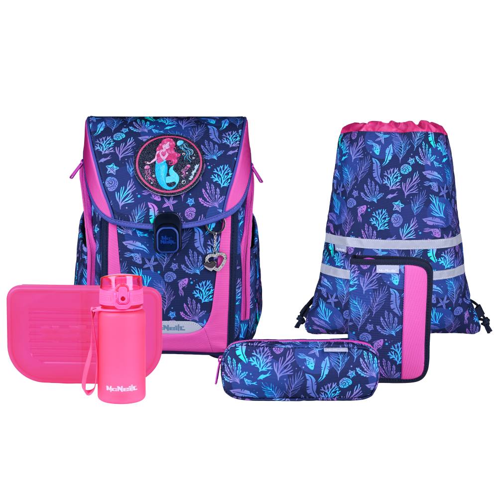 McNeill Primo Schulranzenset Coral 9tlg.
