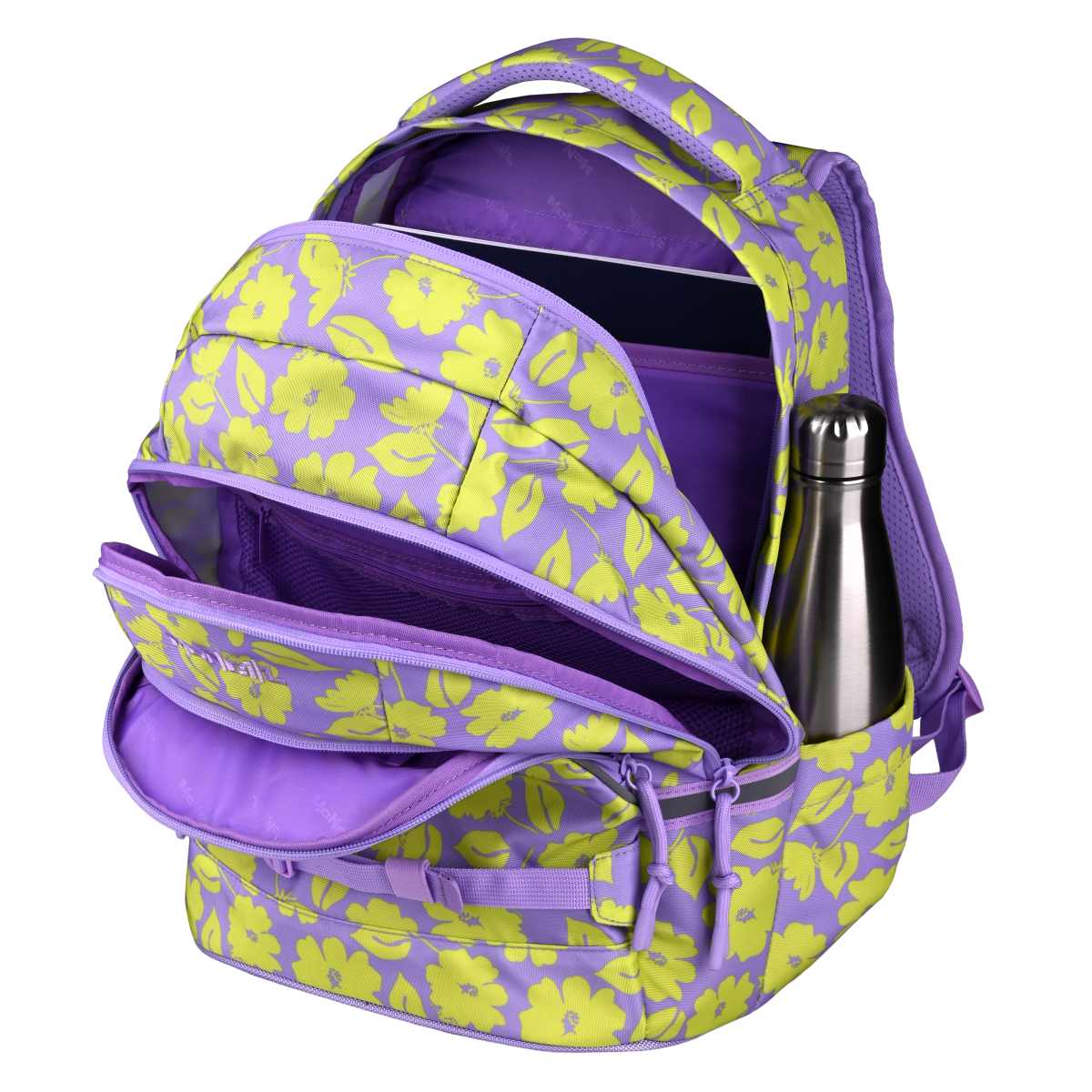 McNeill Milo Schulrucksack Set 2tlg. Flores lila