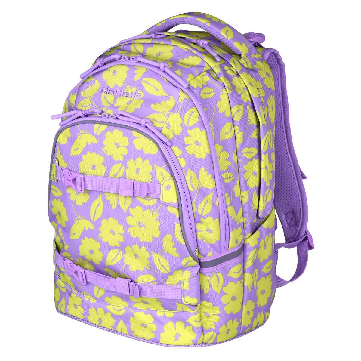 McNeill Milo Schulrucksack Set 2tlg. Flores lila
