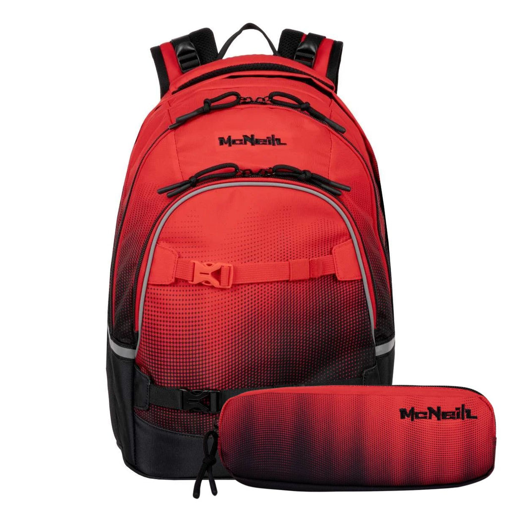 McNeill Milo Schulrucksack Set 2tlg. Cranberry