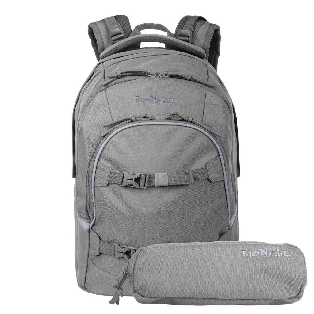McNeill Milo Schulrucksack Set 2tlg. Grau