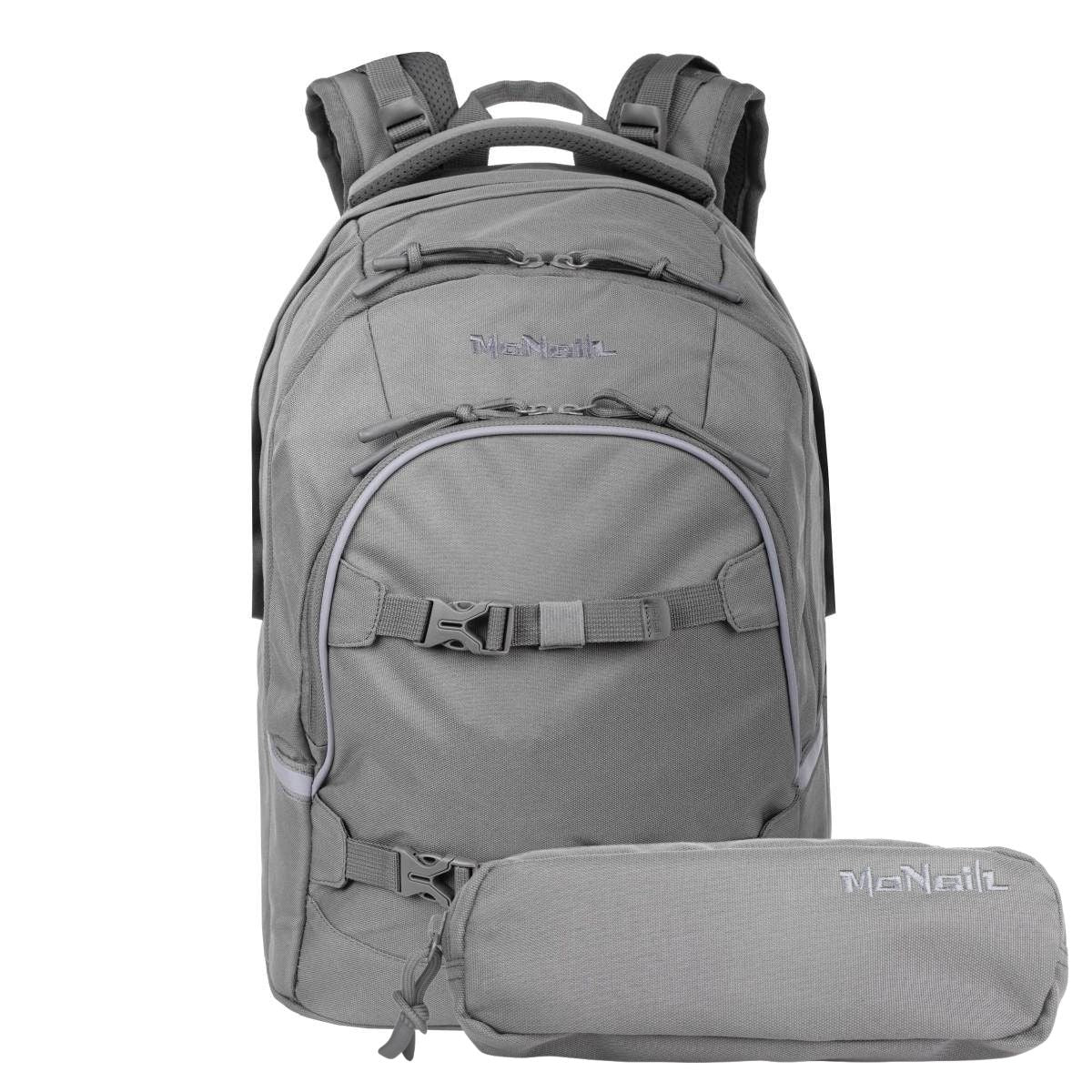 McNeill Milo Schulrucksack Set 2tlg. Grau