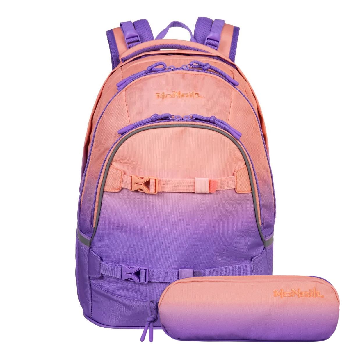 McNeill Milo Schulrucksack Set 2 tlg. Berry