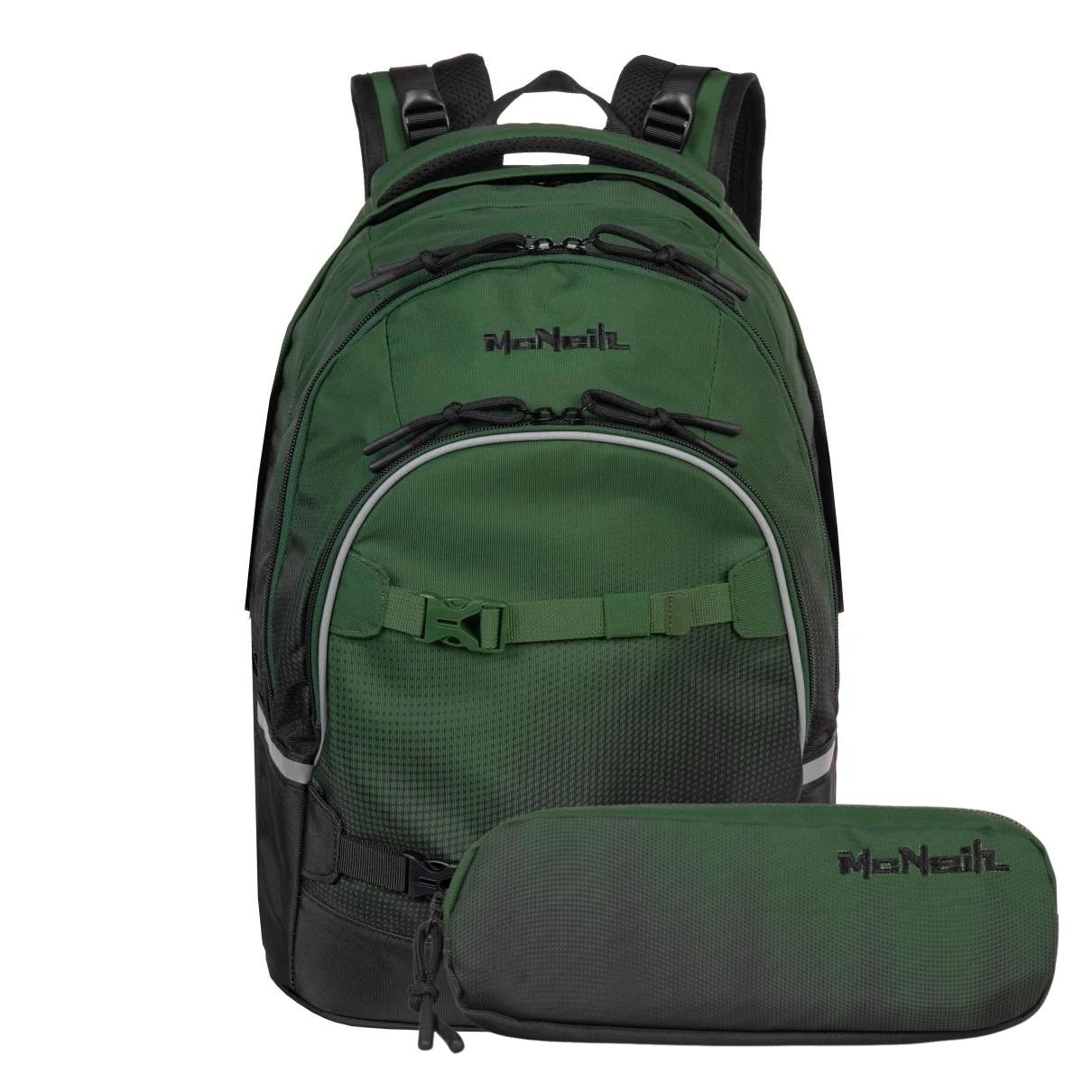 McNeill Milo Schulrucksack Set 2tlg. Grass