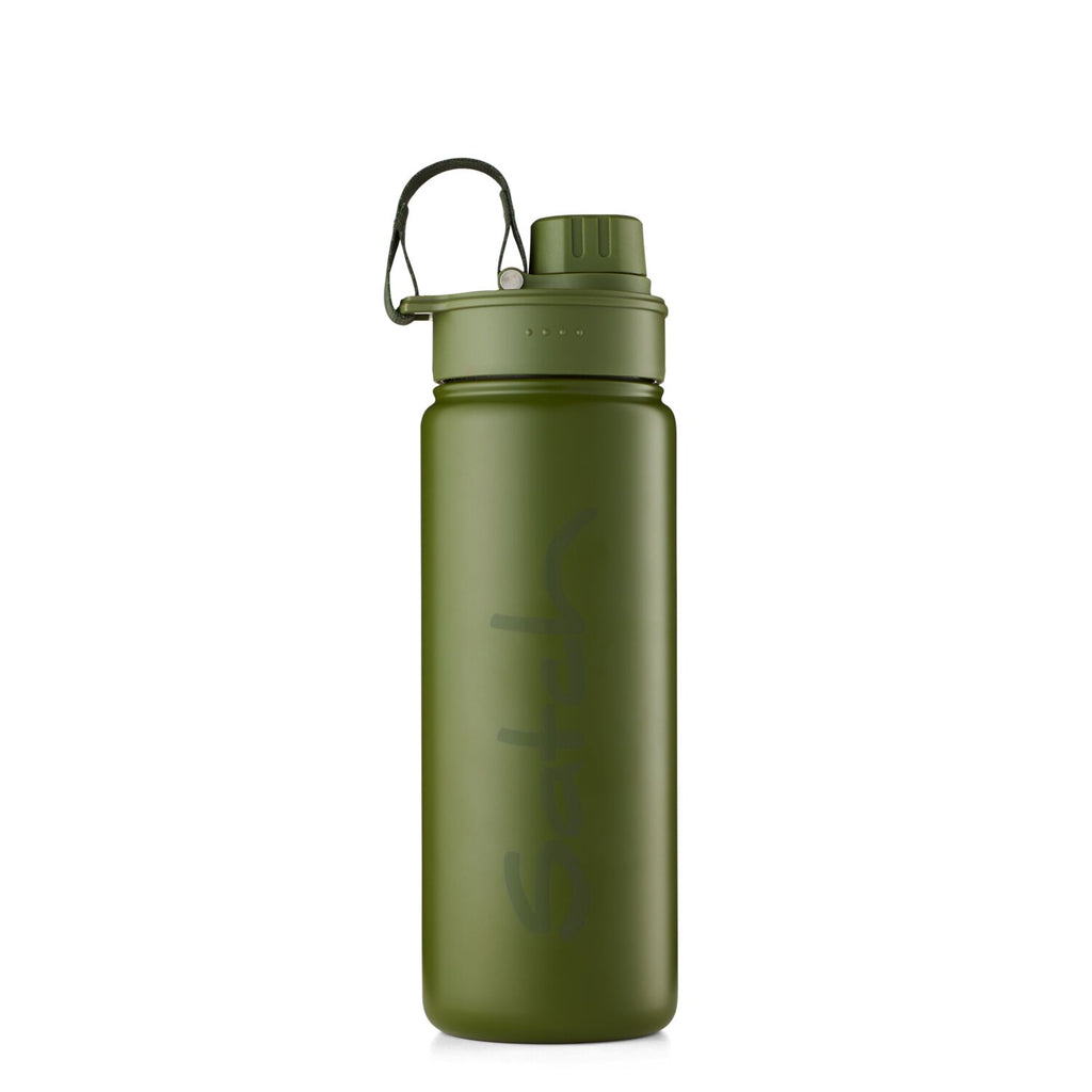 Satch Edelstahl Trinkflasche Olive