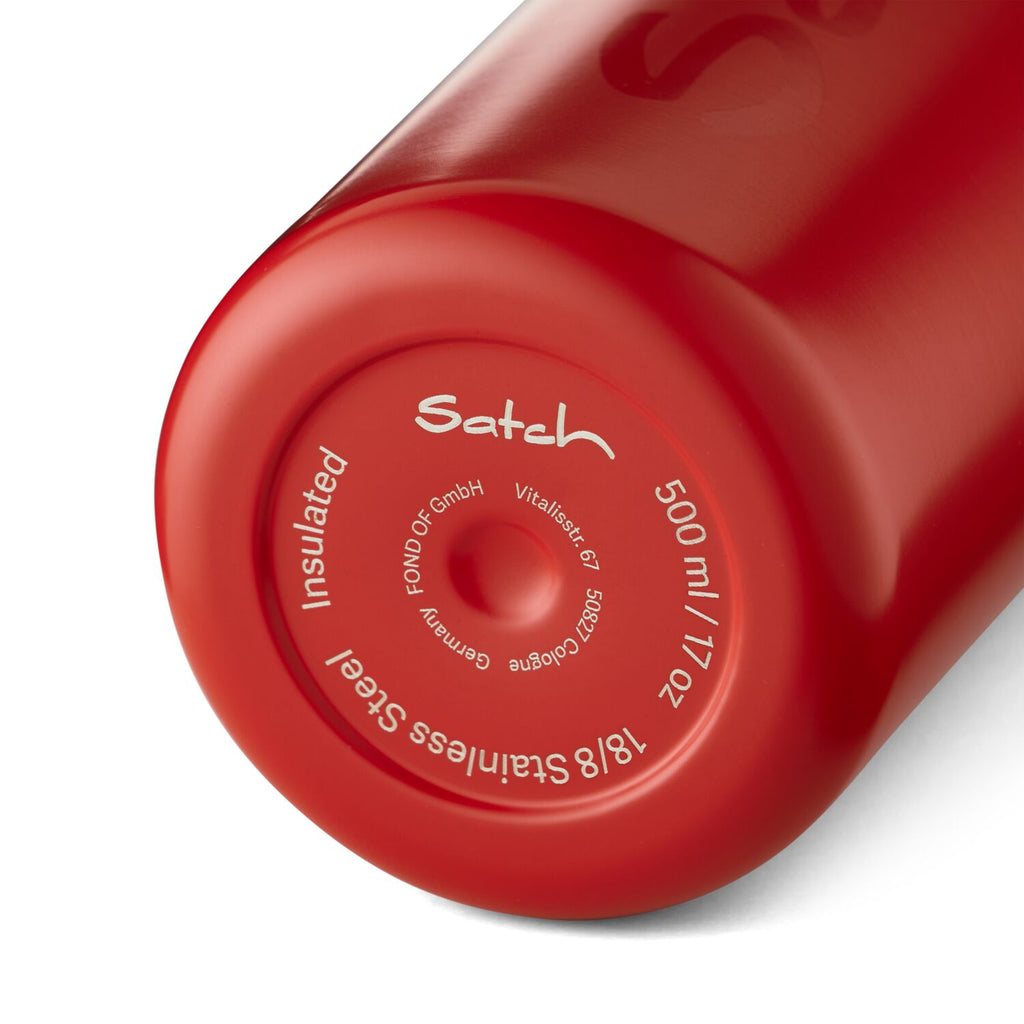 Satch Edelstahl Trinkflasche Rot