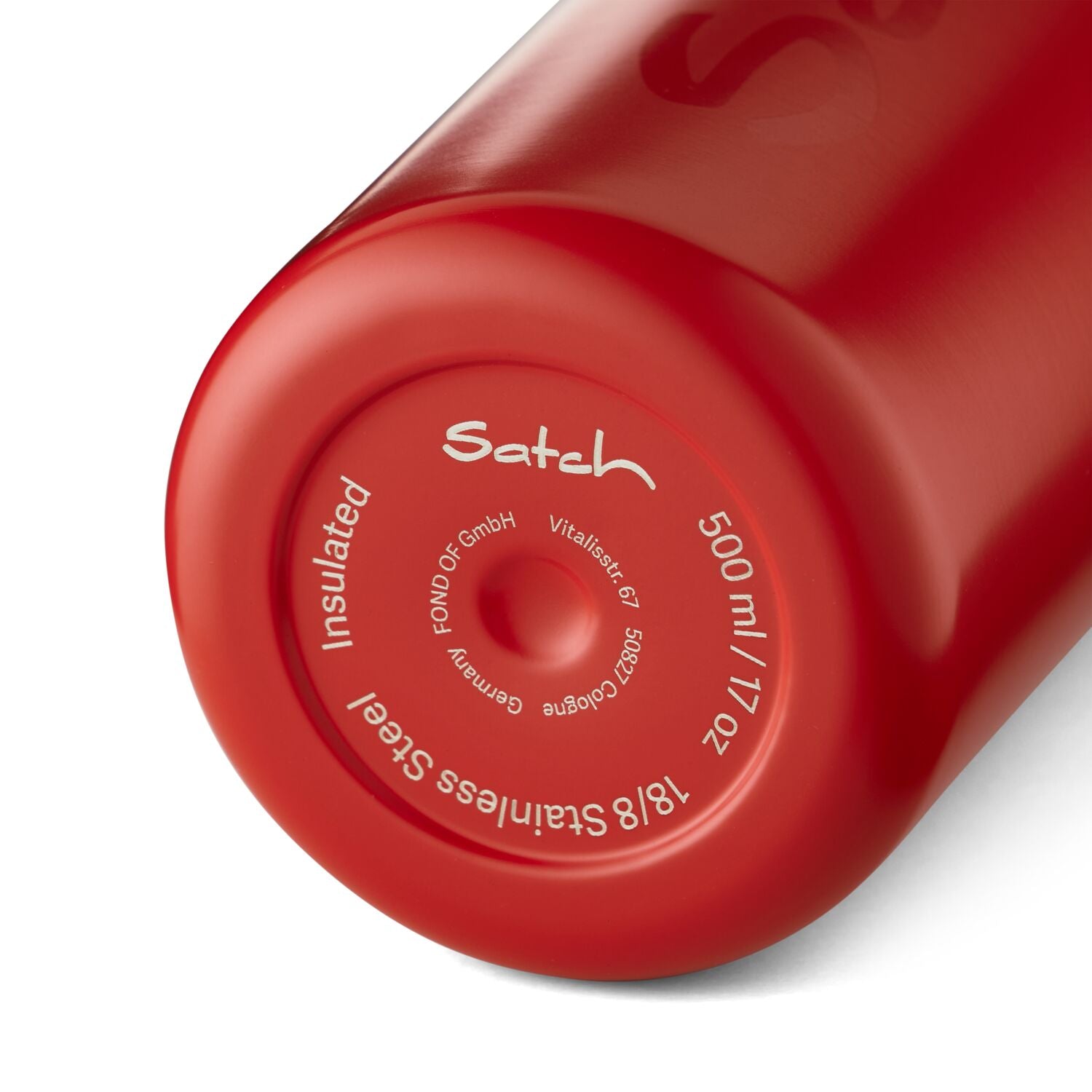 Satch Edelstahl Trinkflasche Rot