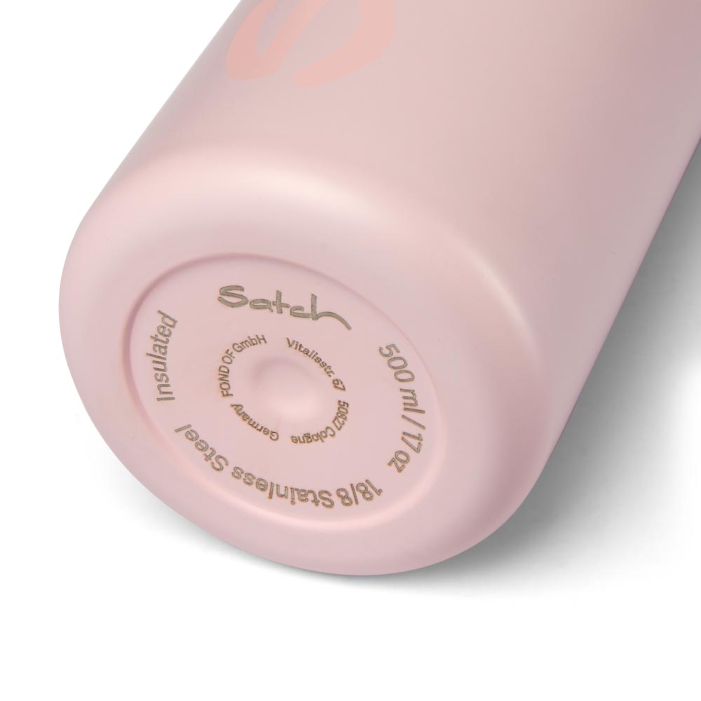 Satch Edelstahl Trinkflasche Rosa