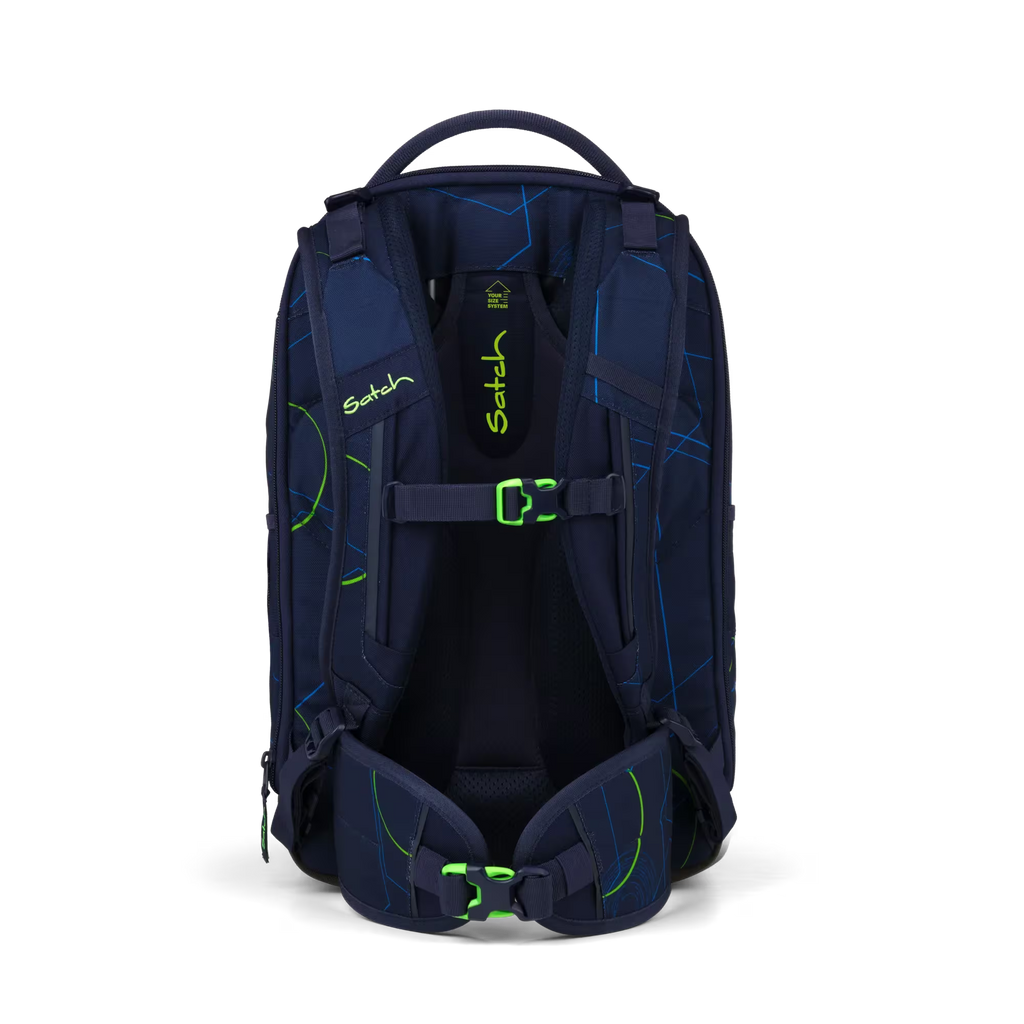 Satch Match PLUS Schulrucksack Blue Tech