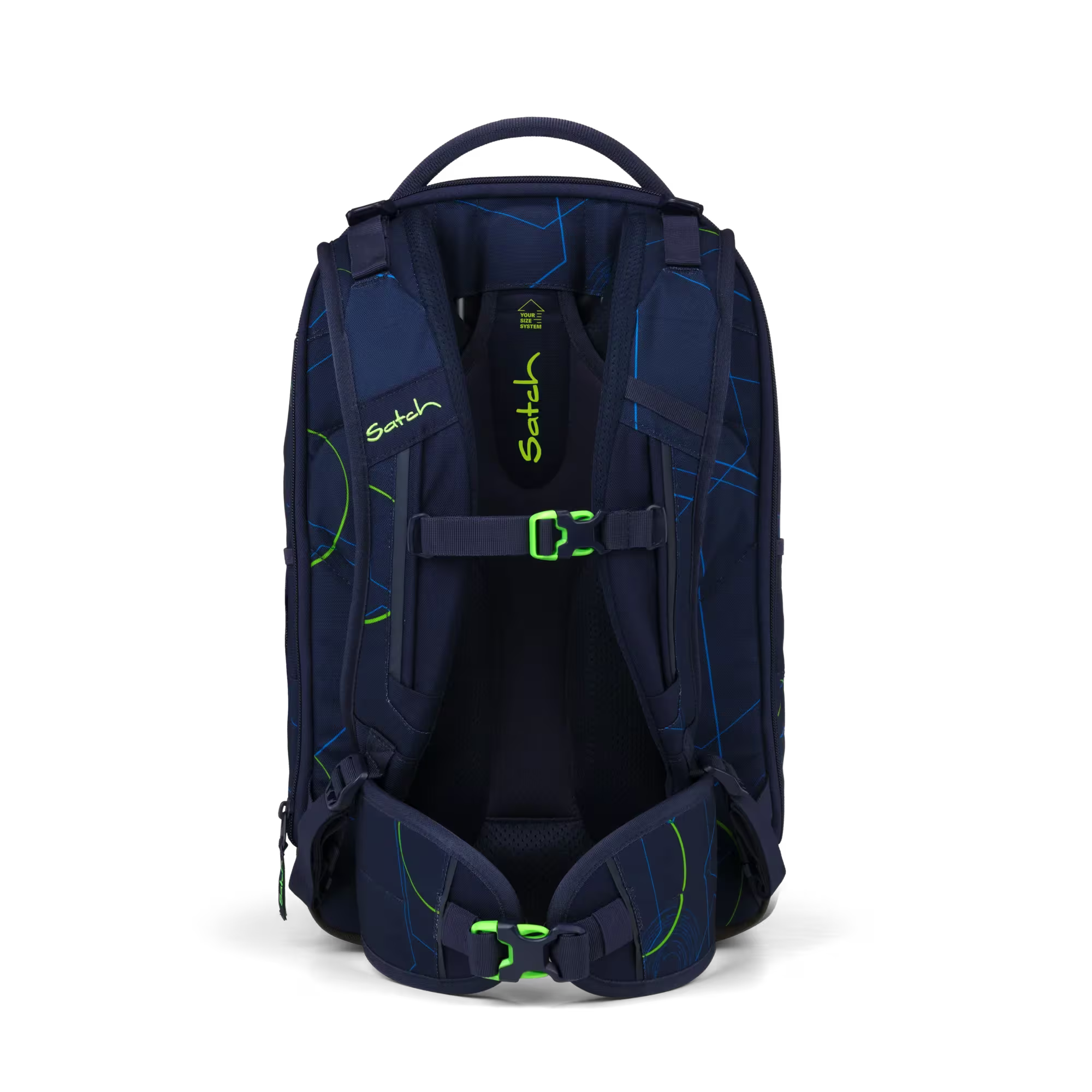 Satch Match PLUS Schulrucksack Blue Tech
