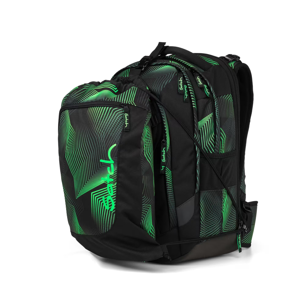 Satch Match PLUS Schulrucksack Seismic Green