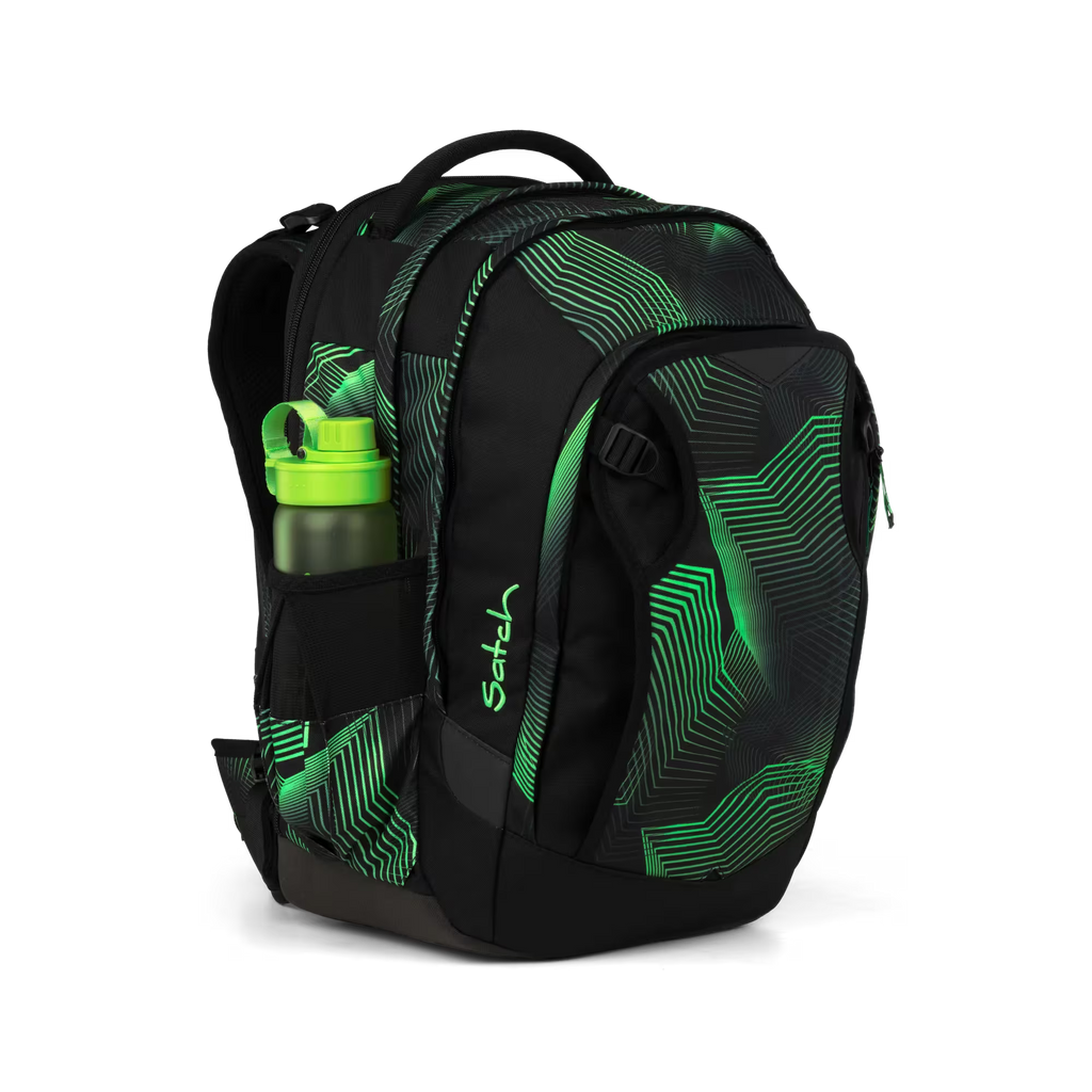 Satch Match PLUS Schulrucksack Seismic Green
