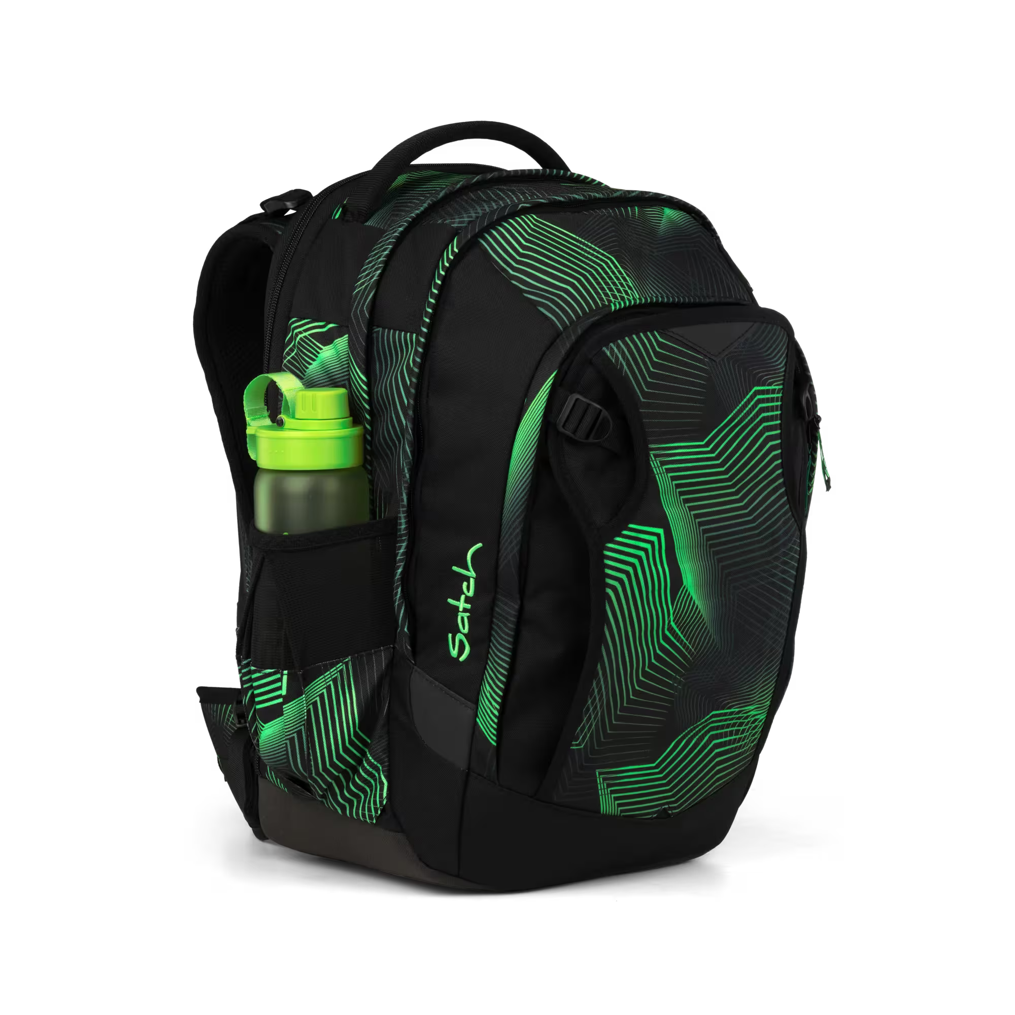 Satch Match PLUS Schulrucksack Seismic Green