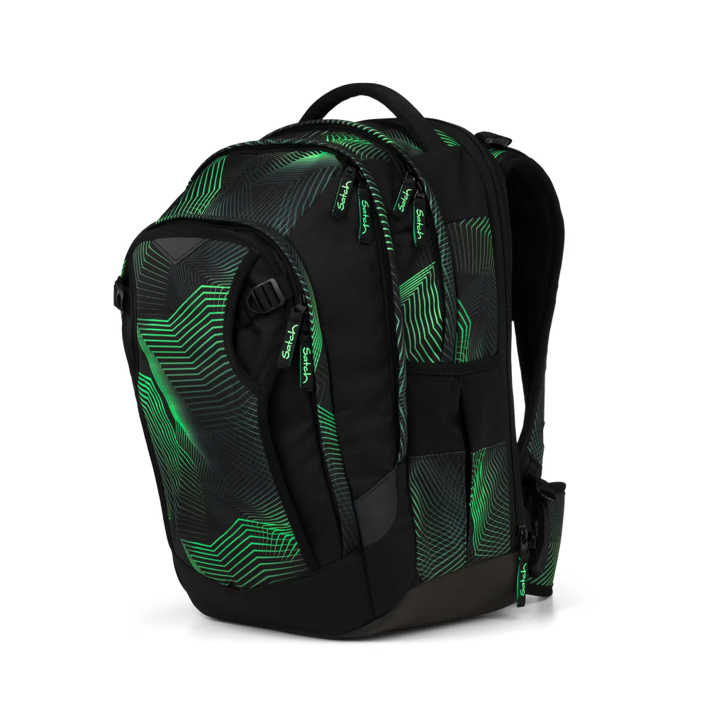 Satch Match PLUS Schulrucksack Seismic Green
