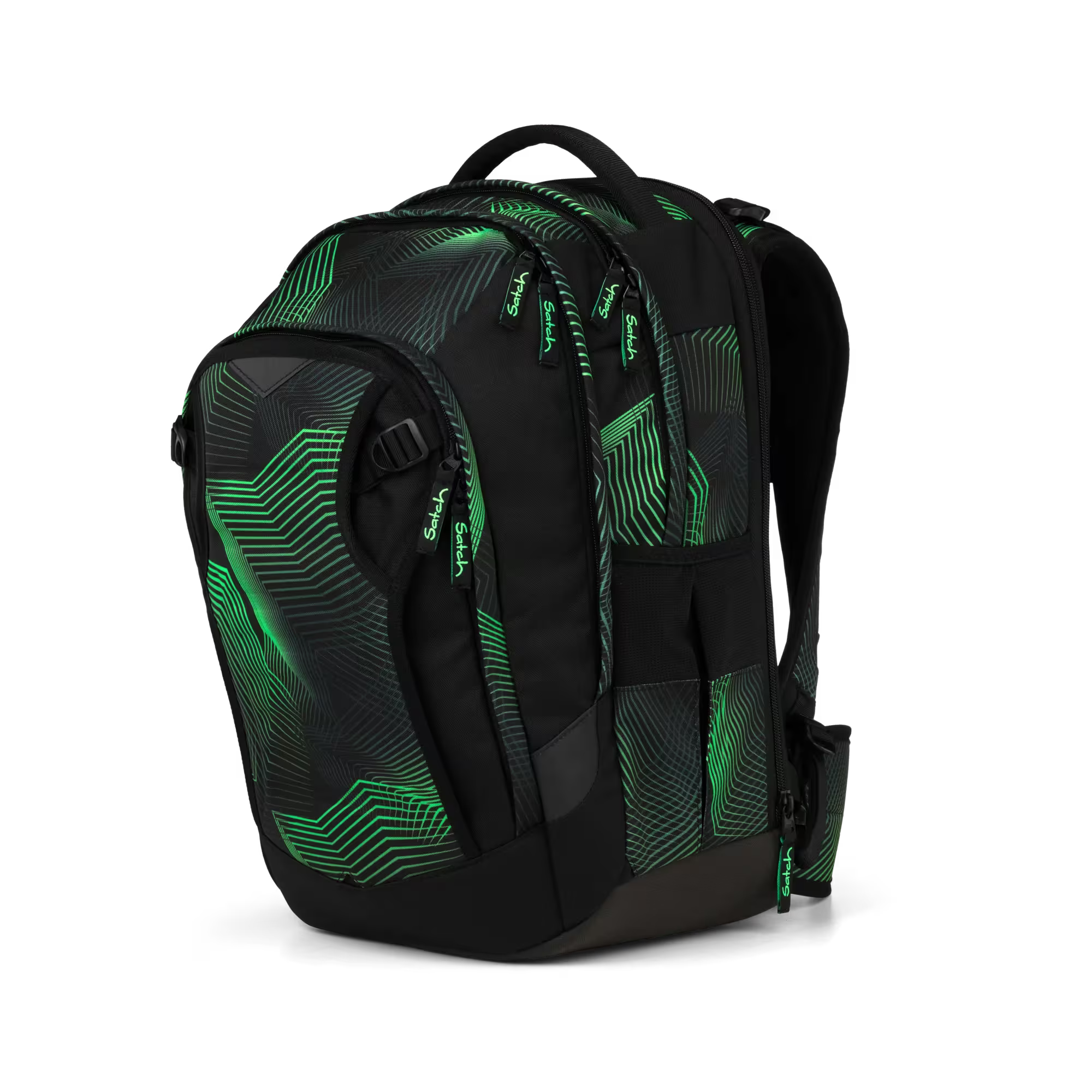 Satch Match PLUS Schulrucksack Seismic Green