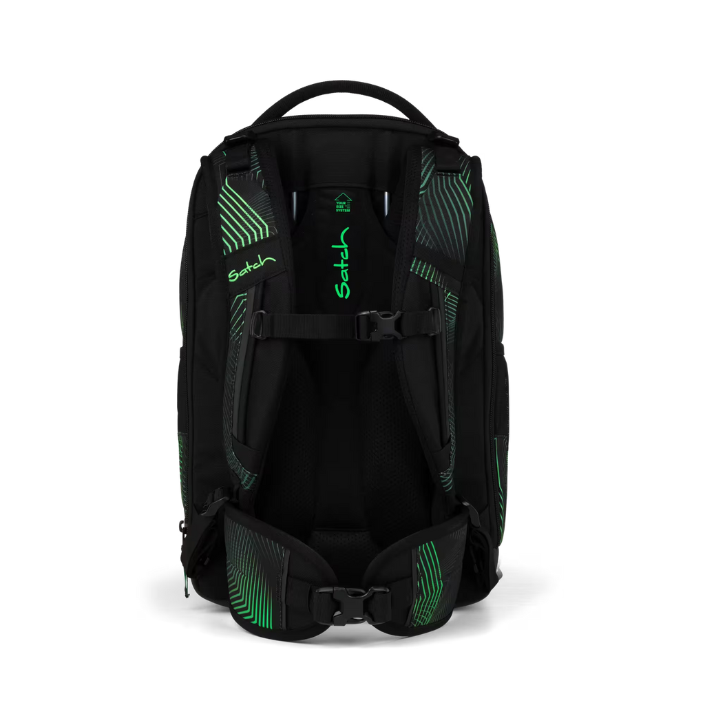Satch Match PLUS Schulrucksack Seismic Green