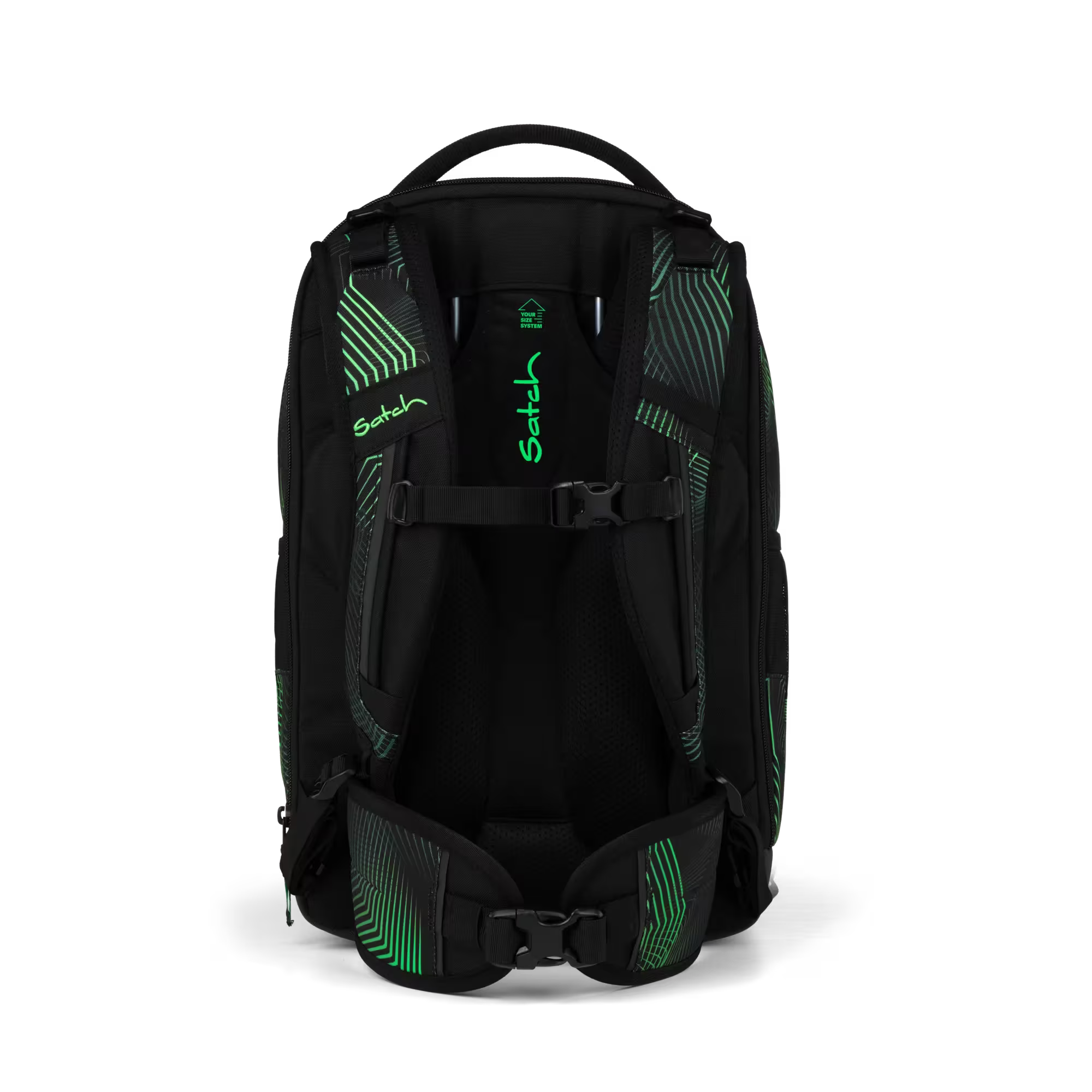 Satch Match PLUS Schulrucksack Seismic Green