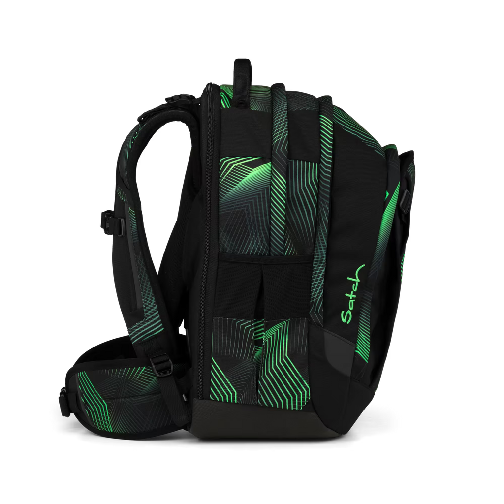 Satch Match PLUS Schulrucksack Seismic Green