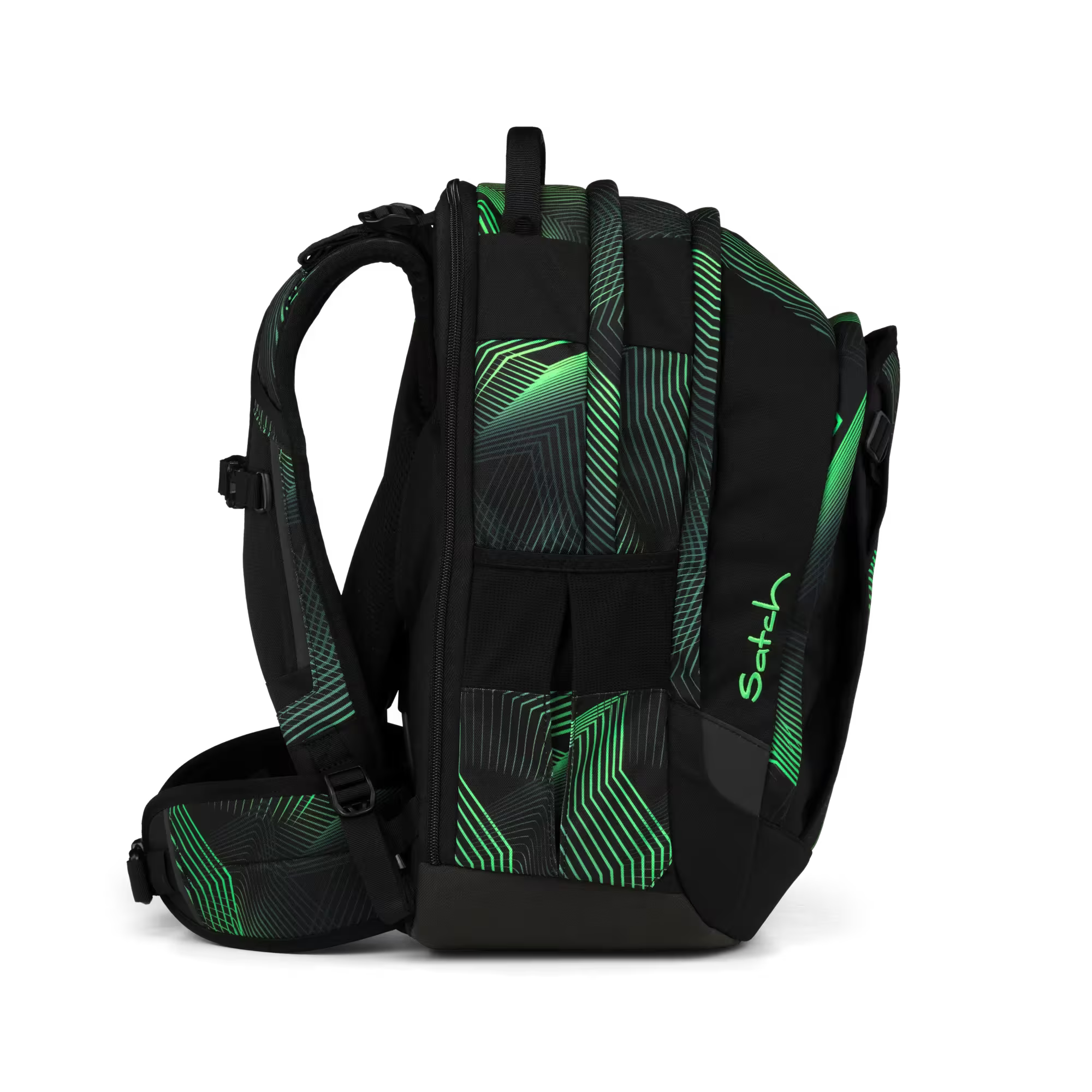 Satch Match PLUS Schulrucksack Seismic Green
