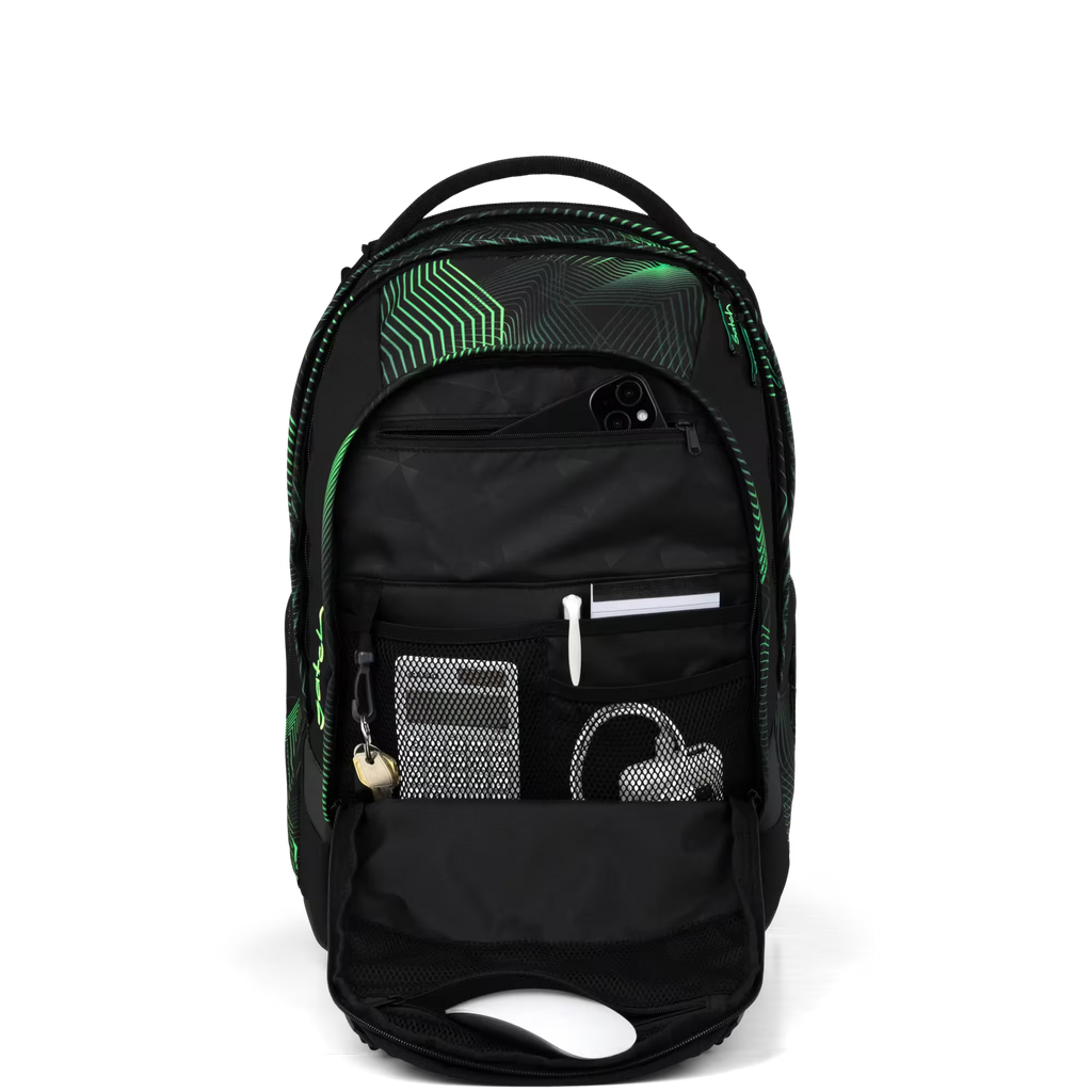 Satch Match PLUS Schulrucksack Seismic Green