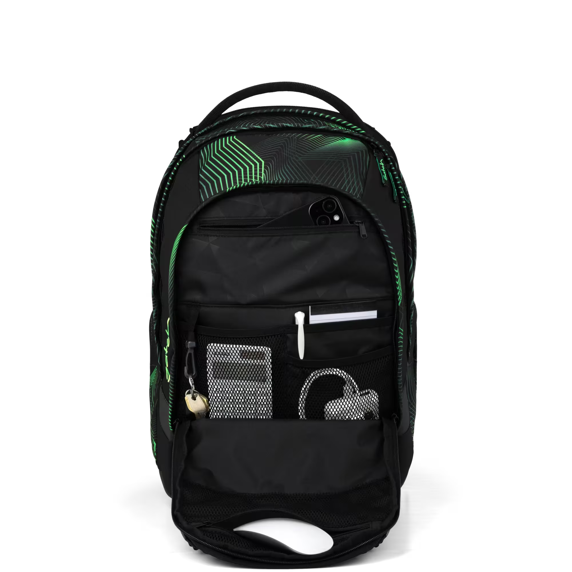 Satch Match PLUS Schulrucksack Seismic Green