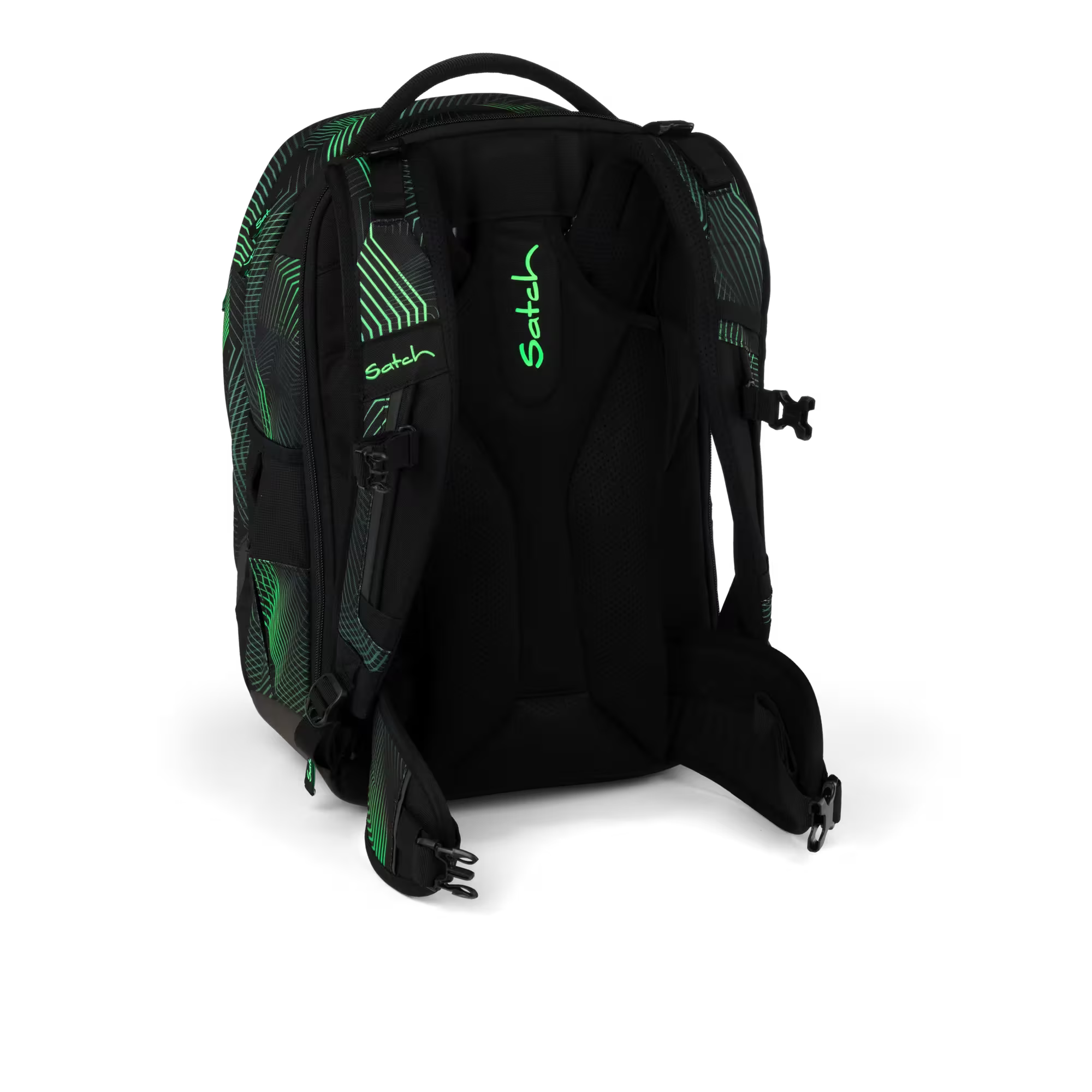Satch Match PLUS Schulrucksack Seismic Green