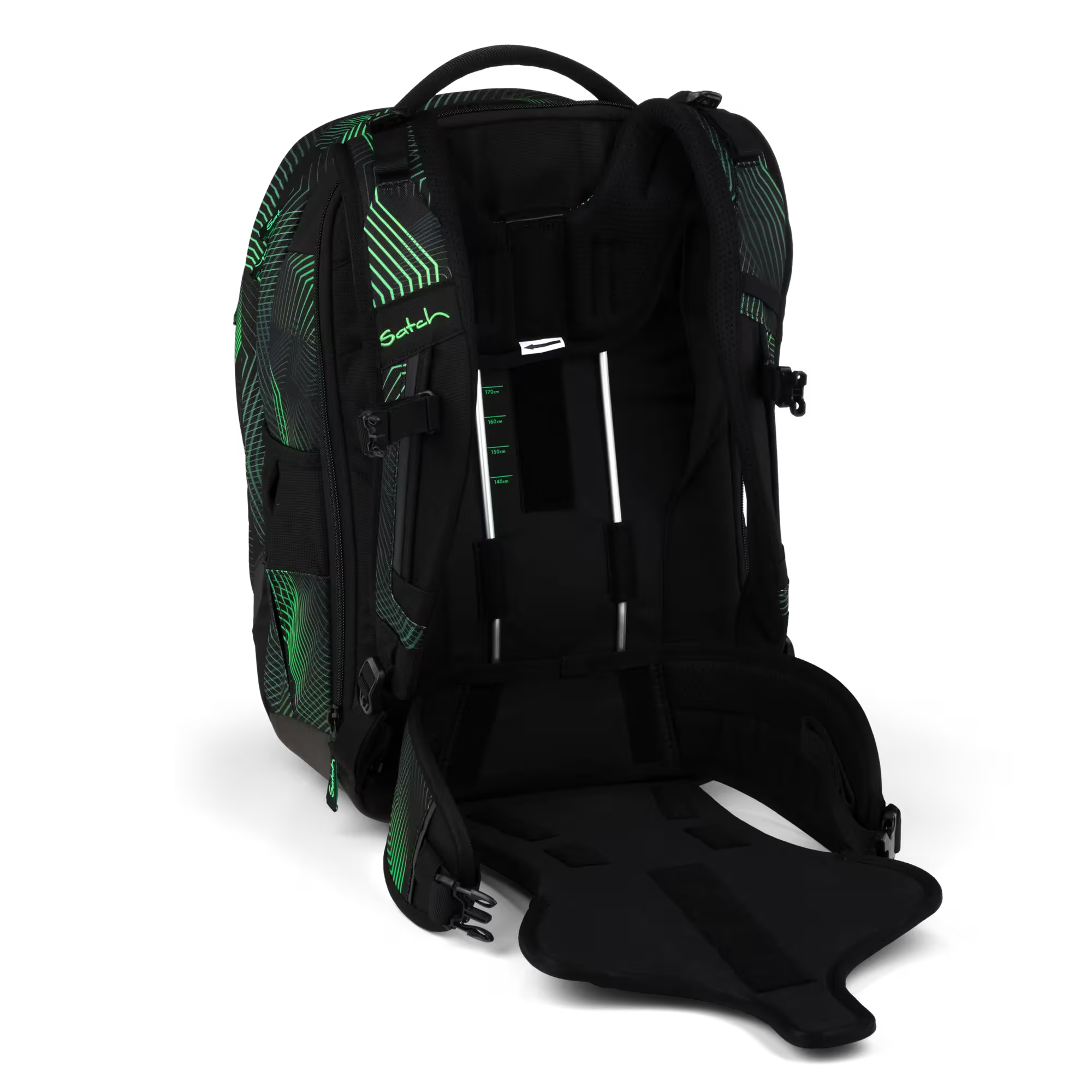 Satch Match PLUS Schulrucksack Seismic Green