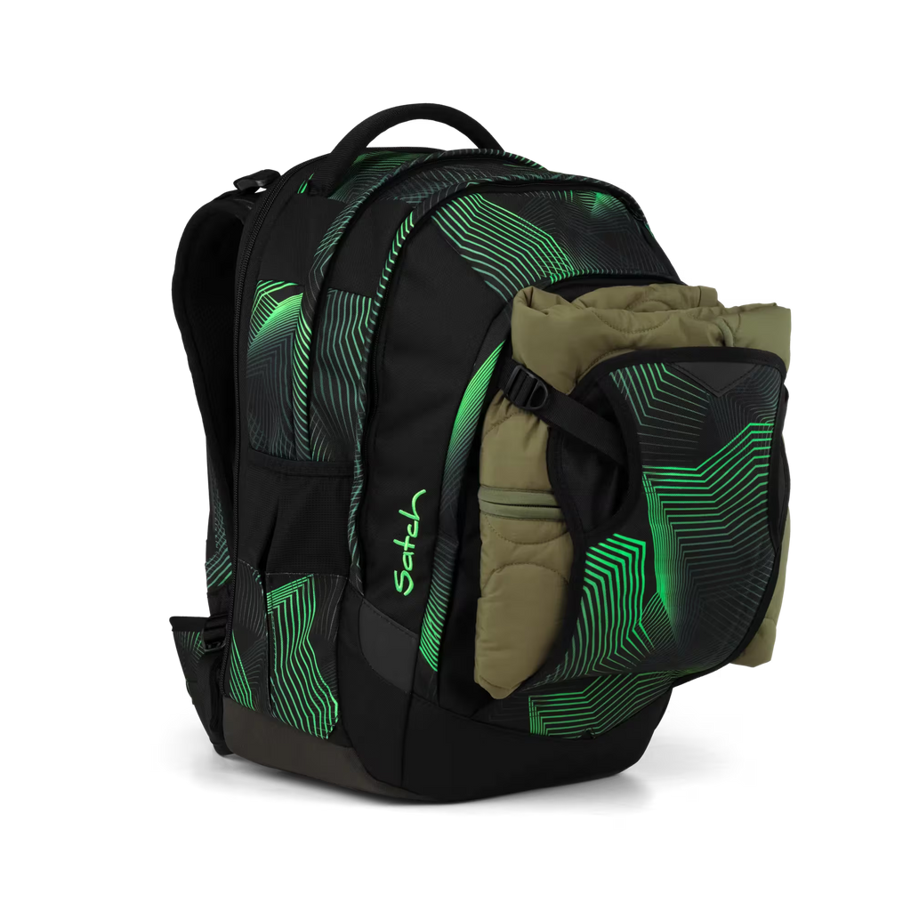 Satch Match PLUS Schulrucksack Seismic Green