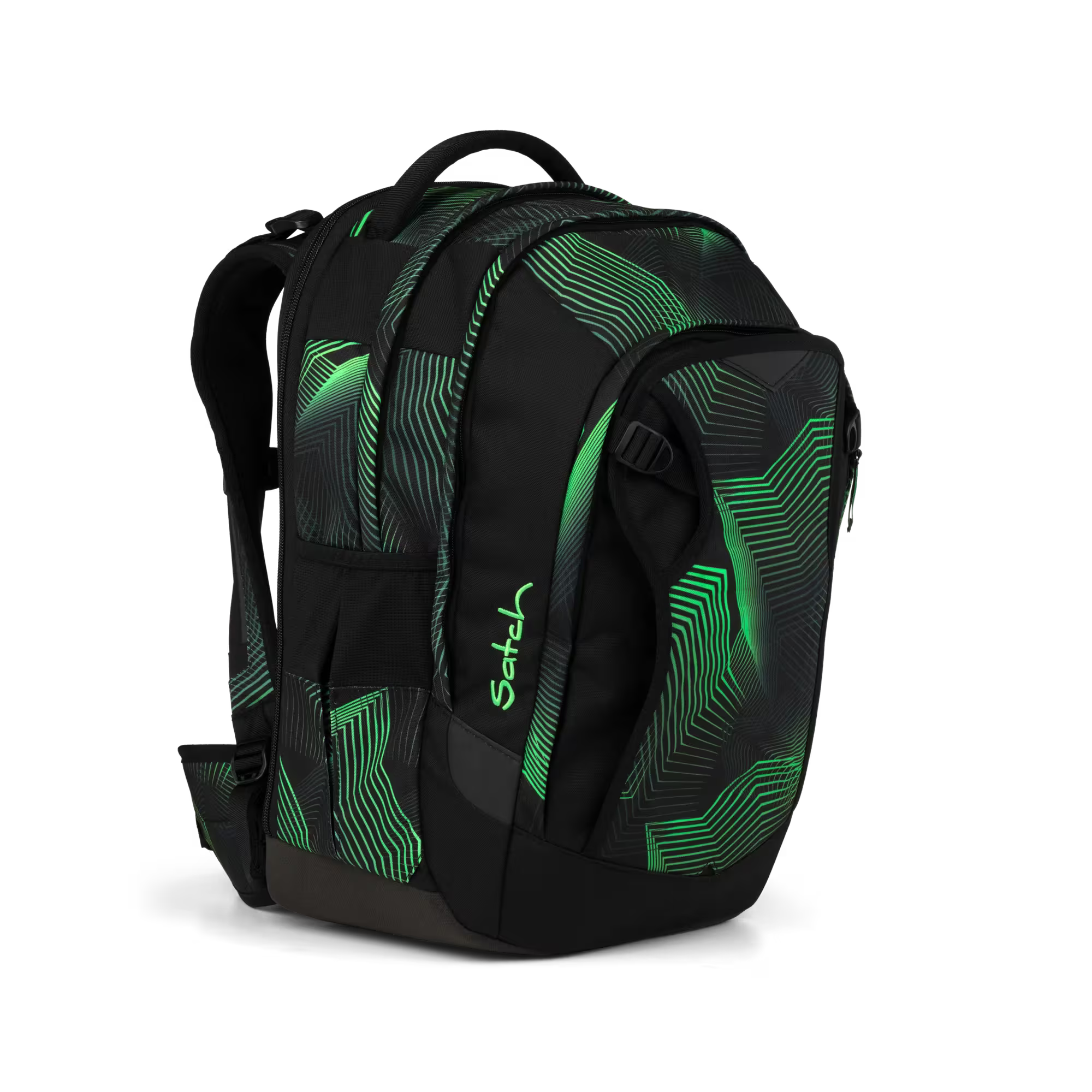 Satch Match PLUS Schulrucksack Seismic Green