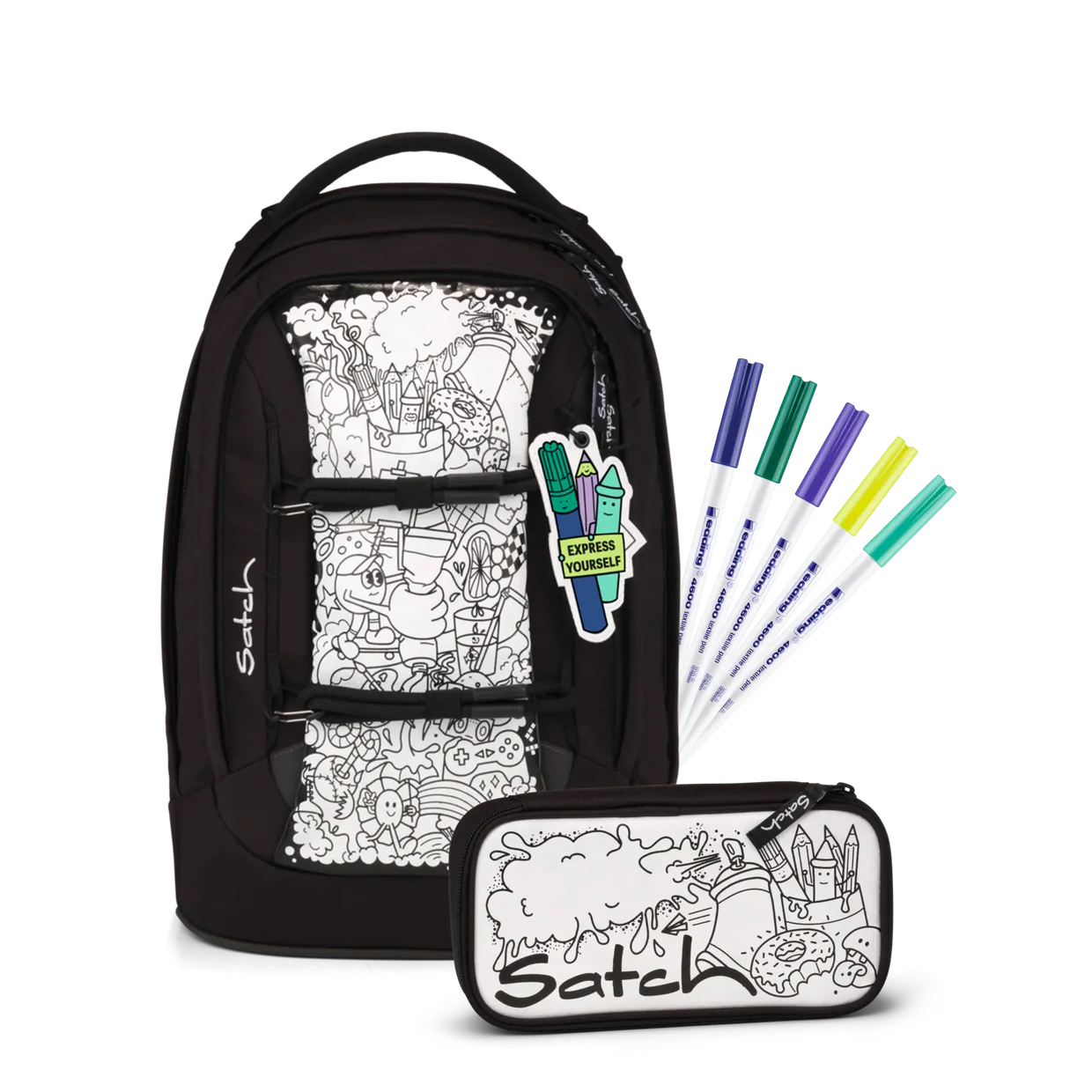 Satch Pack Schulrucksack-Set 3tlg. Artist Edition